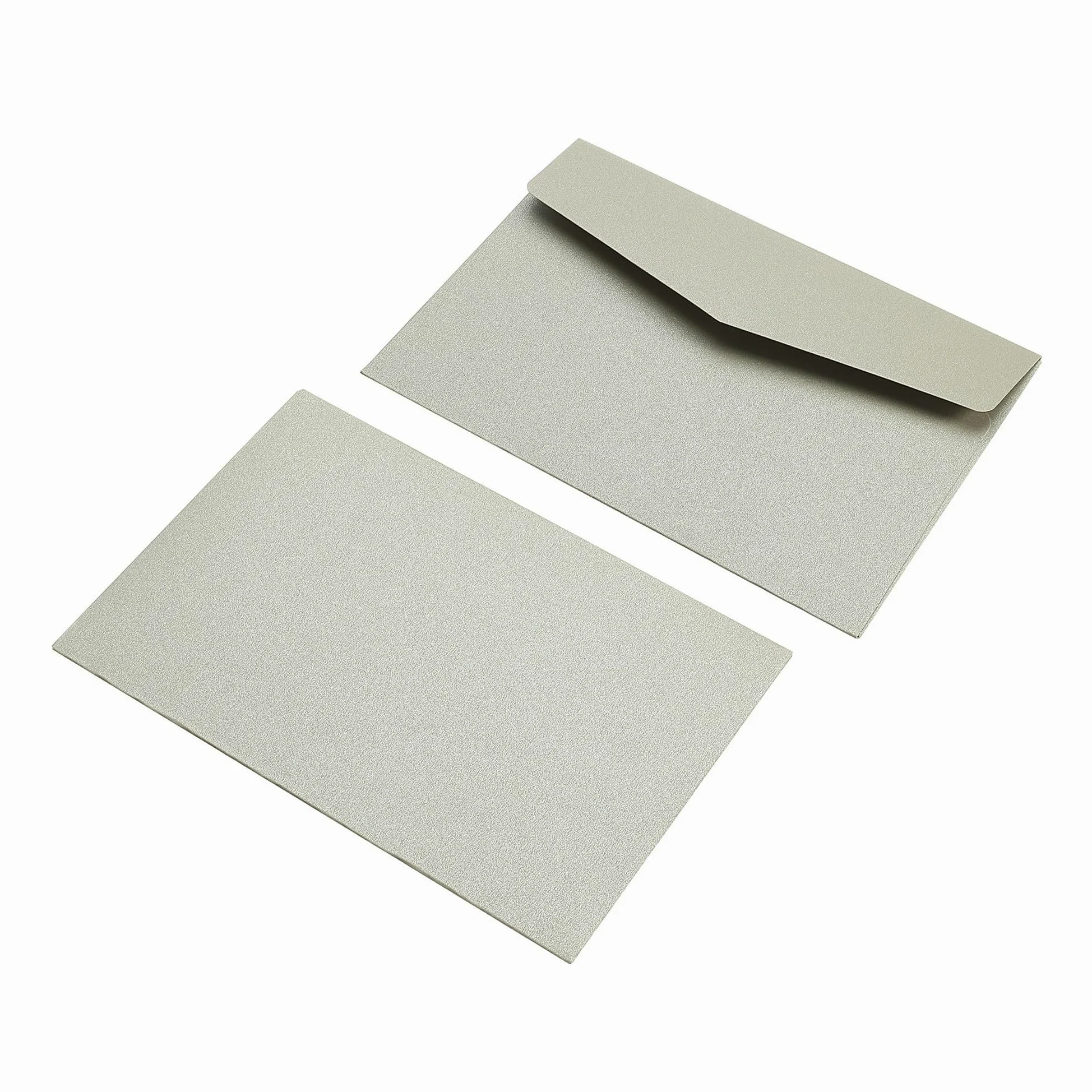 25 buste for inviti da 16 x 11 cm, for carta lettere, cartoline, fai te, for matrimoni, biglietti d'auguri Per matrimoni o altri eventi(Silver Pearl Paper)