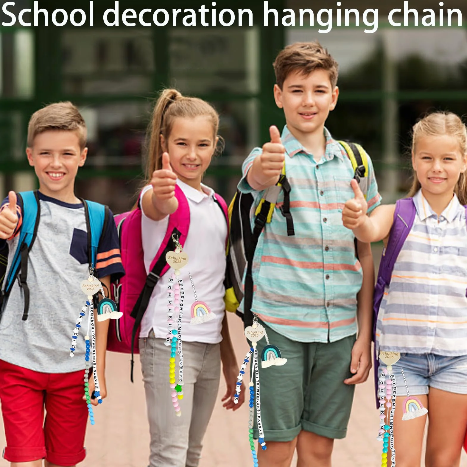Collana per bambini di scuola 1° classe con confezione regalo, 2025