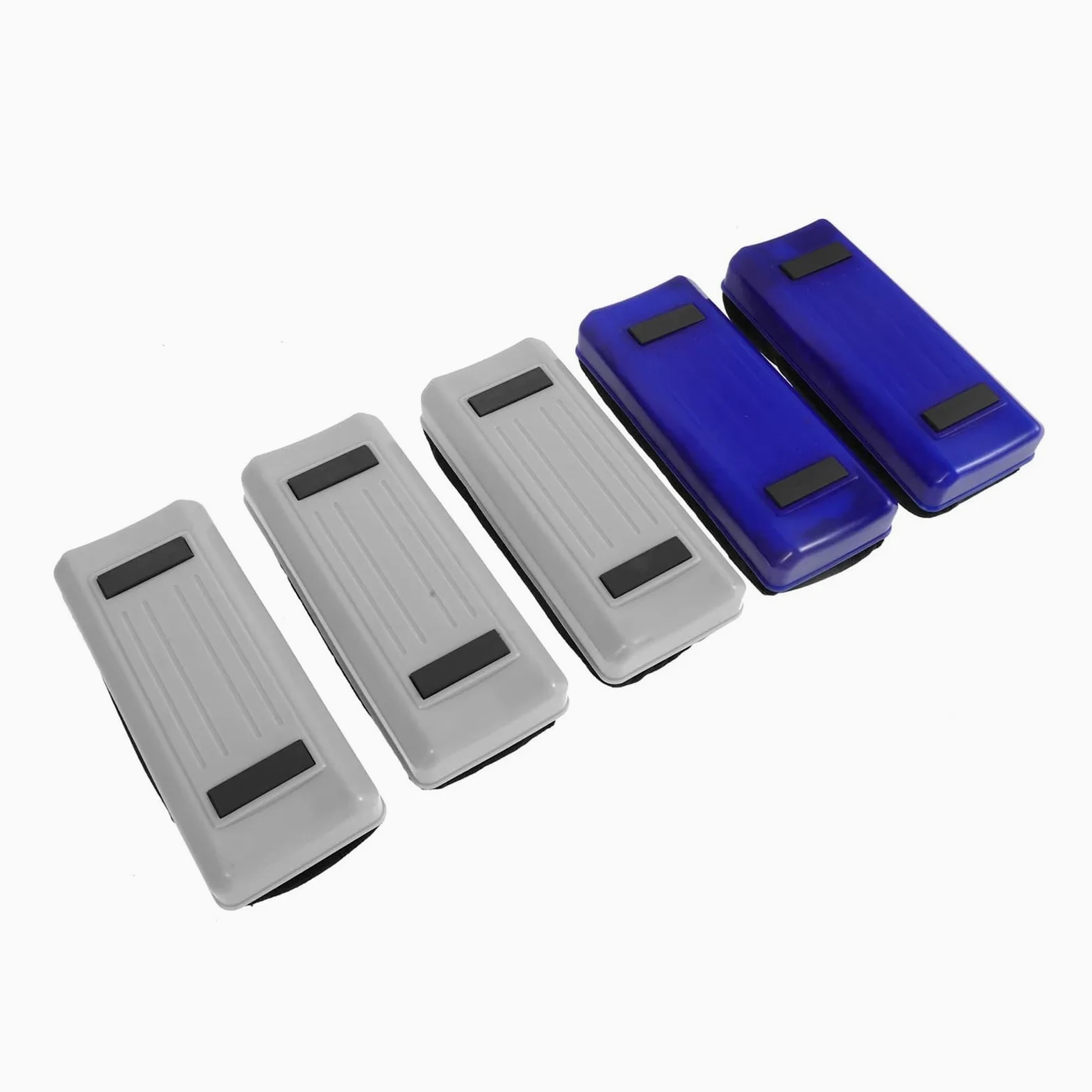 Gomme da cancellare magnetiche for lavagna bianca 15 pezzi, doppia striscia magnetica, morbida flanella, lavabile, cancellabile a secco, for ufficio scolastico Per L'ufficio