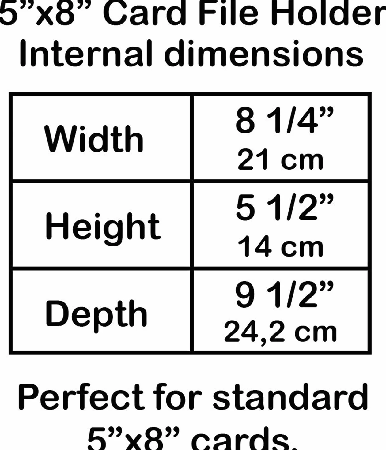 Acrimet Portacarte Organizzatore 5'' x 8’', Base in Metallo Resistente (Indice AZ e un Divisore di Plastica Include) (Base Nero con Coperchio Trasparente in Plastica)