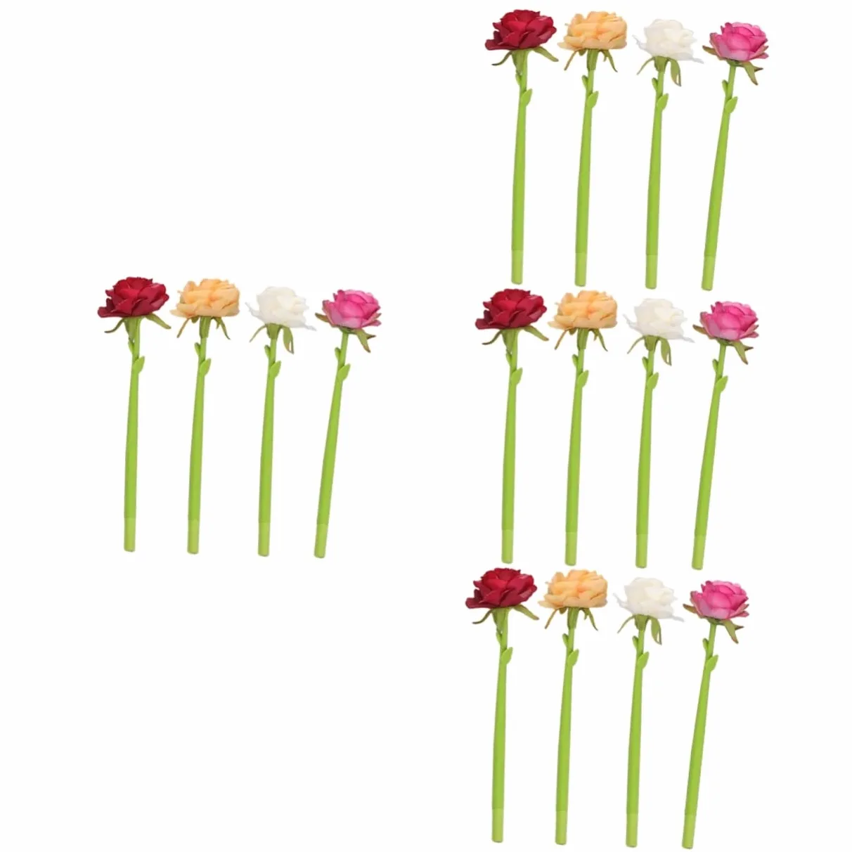 VILLCASE 16pezzi Penne Gel Rosa Design Penne Romantiche Per e Scuola Realistiche Per e