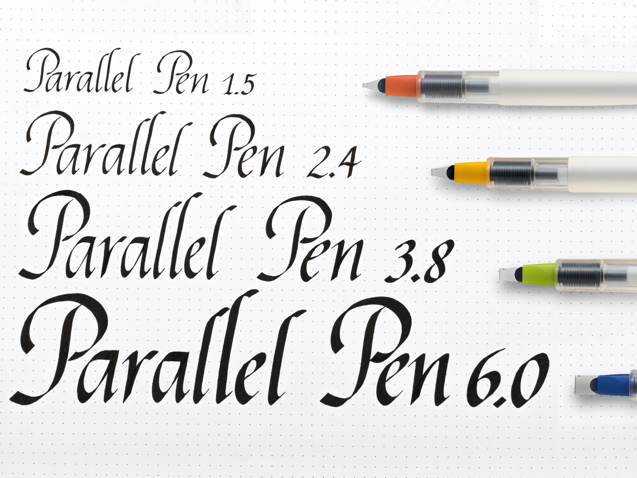 Pilot Parallel Pen 3,8 mm Penna Stilografica Ricaricabile Calligrafia Nero Rosso