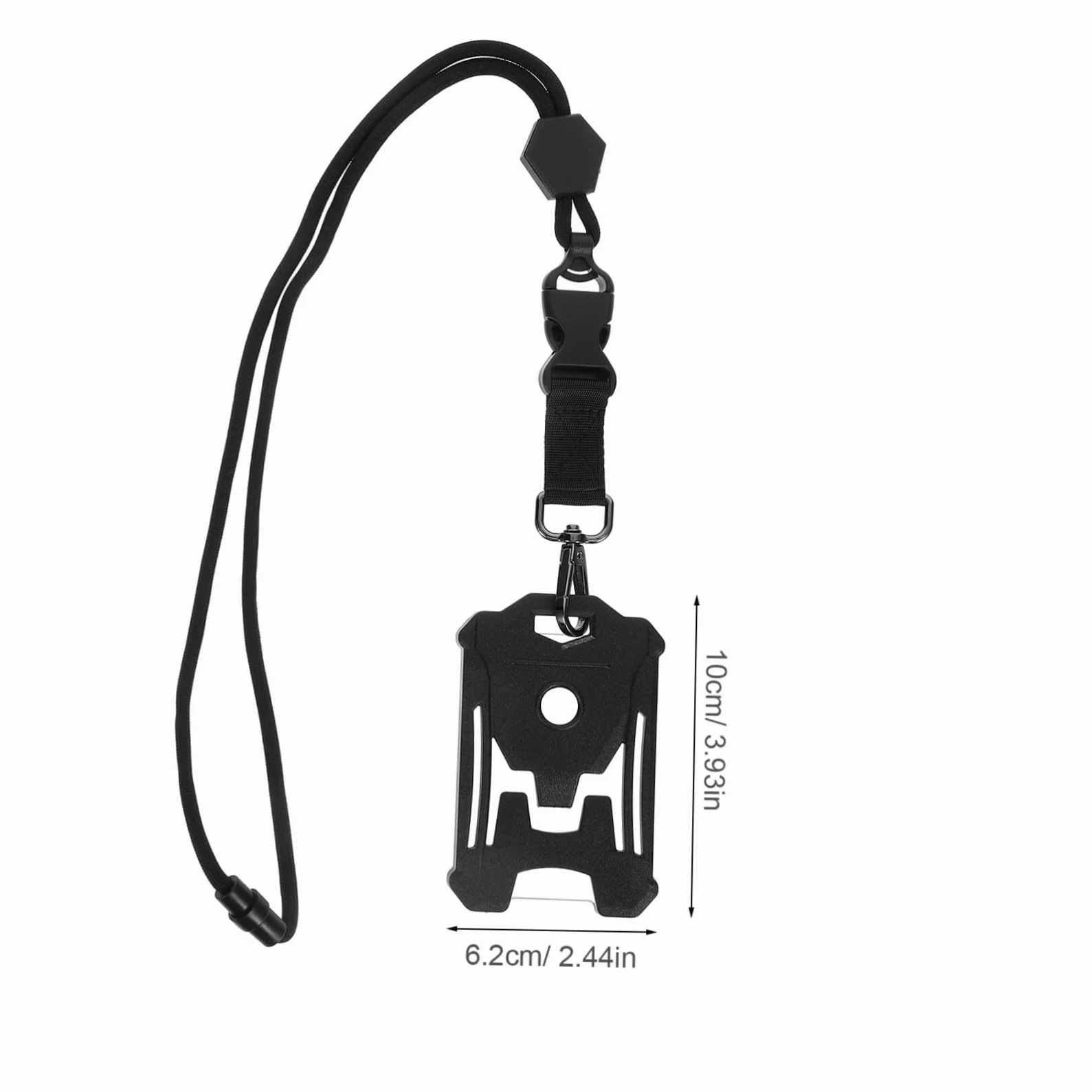 LALAFINA 4pezzi Portabadge Rigido Con Lanyard Custodia Protettiva Per Carte Id Adatta Credenziali Badge e Carte Di Identità Da Design Trasparente e Pratico