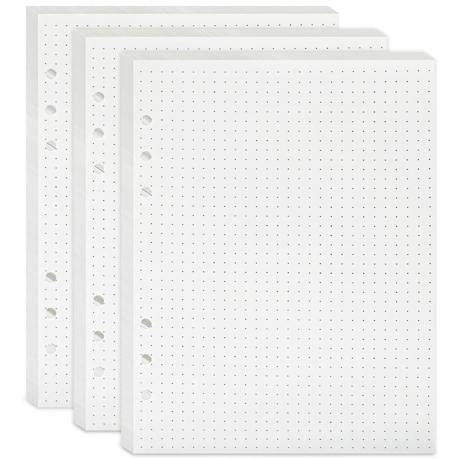 Carta A5 a pois 6 raccoglitori ad anelli 135 fogli ricaricabile bullet journal