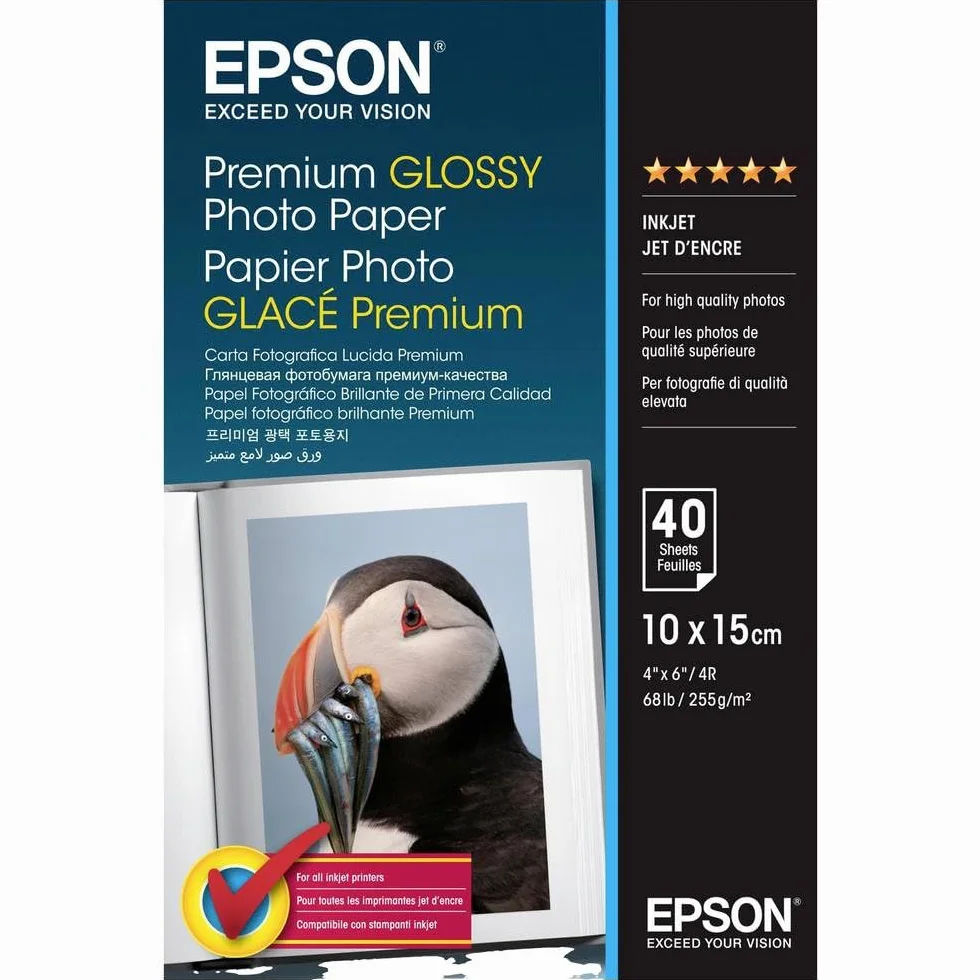 Epson Super Carta Fotografica Lucida 40 fogli 10x15 cm