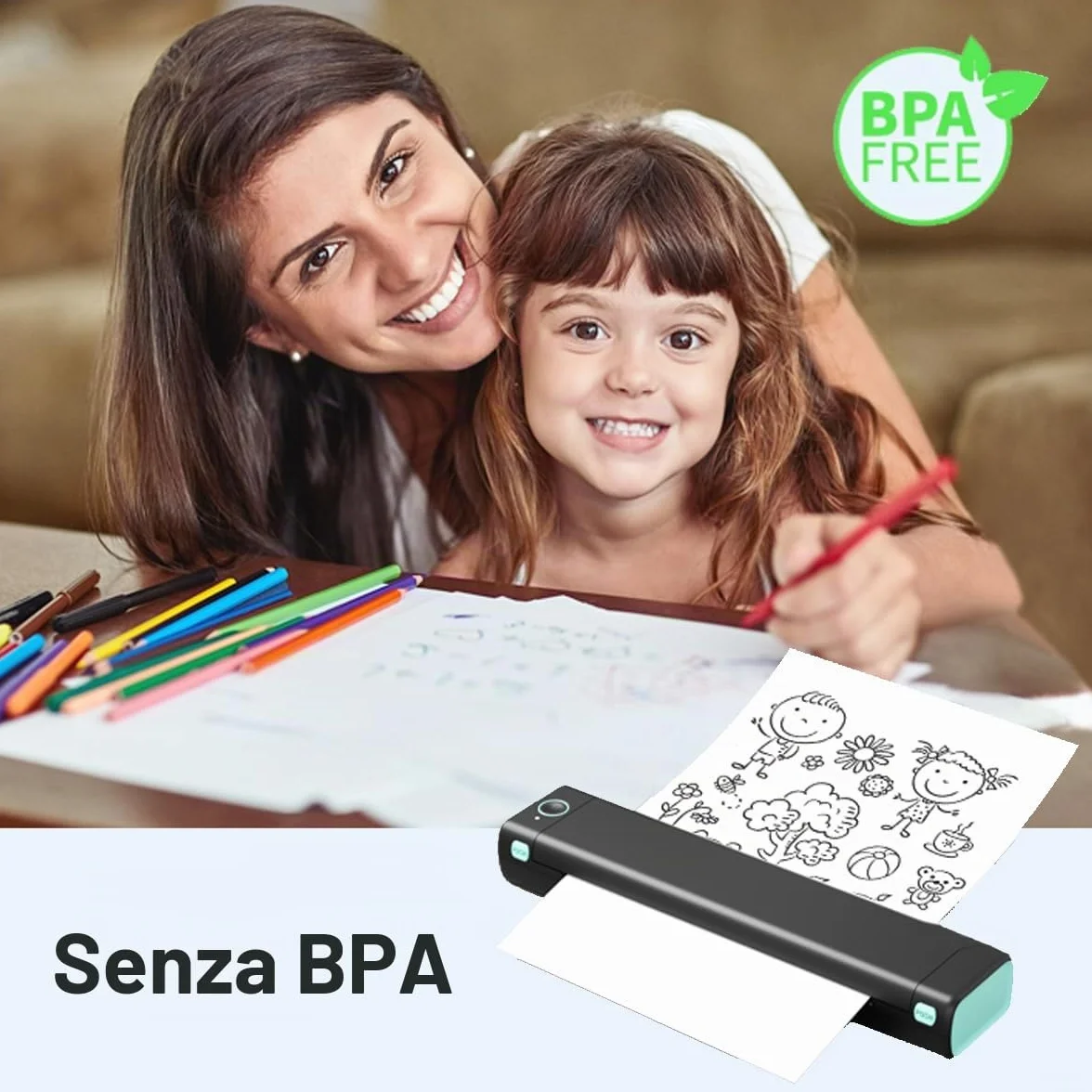 Carta termica A4 M08F-A4 210x297 mm 100 fogli compatibile Brother PJ762/PJ763MFi Phomemo M08F HPRT MT800