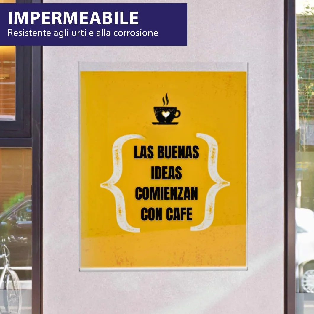 GOYAPRINT Supporto adesivo A4 verticali per poster e cartelli negozi ristoranti bar locali uffici