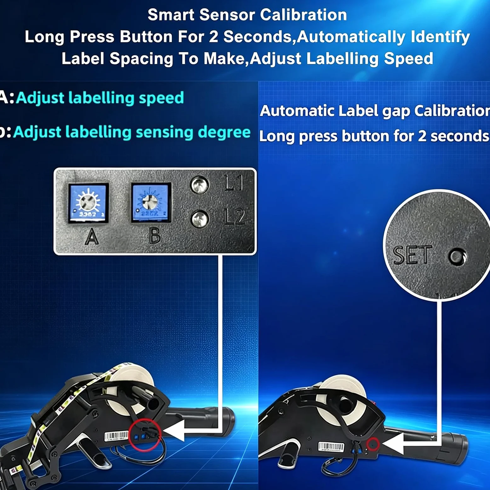Etichettatrice Manuale, Dispenser Automatico di Etichette con Sensore di Alimentazione Carta, Durata della Batteria di 16 Ore, Larghezza Etichetta 15-80 Mm, Vendita al Dettaglio E Magazzino