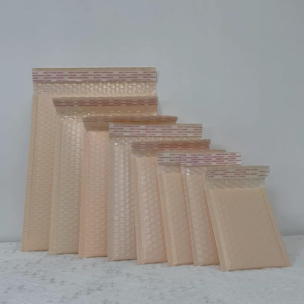 Buste Imbottite Per Spedizioni 10/25/50 pz Rosa Poly Bubble Mailer Buste Imbottite Foderato Wrap Polymailer Borse for La Spedizione Imballaggio Maile Auto sigillo(50PC,25 * 30cm)