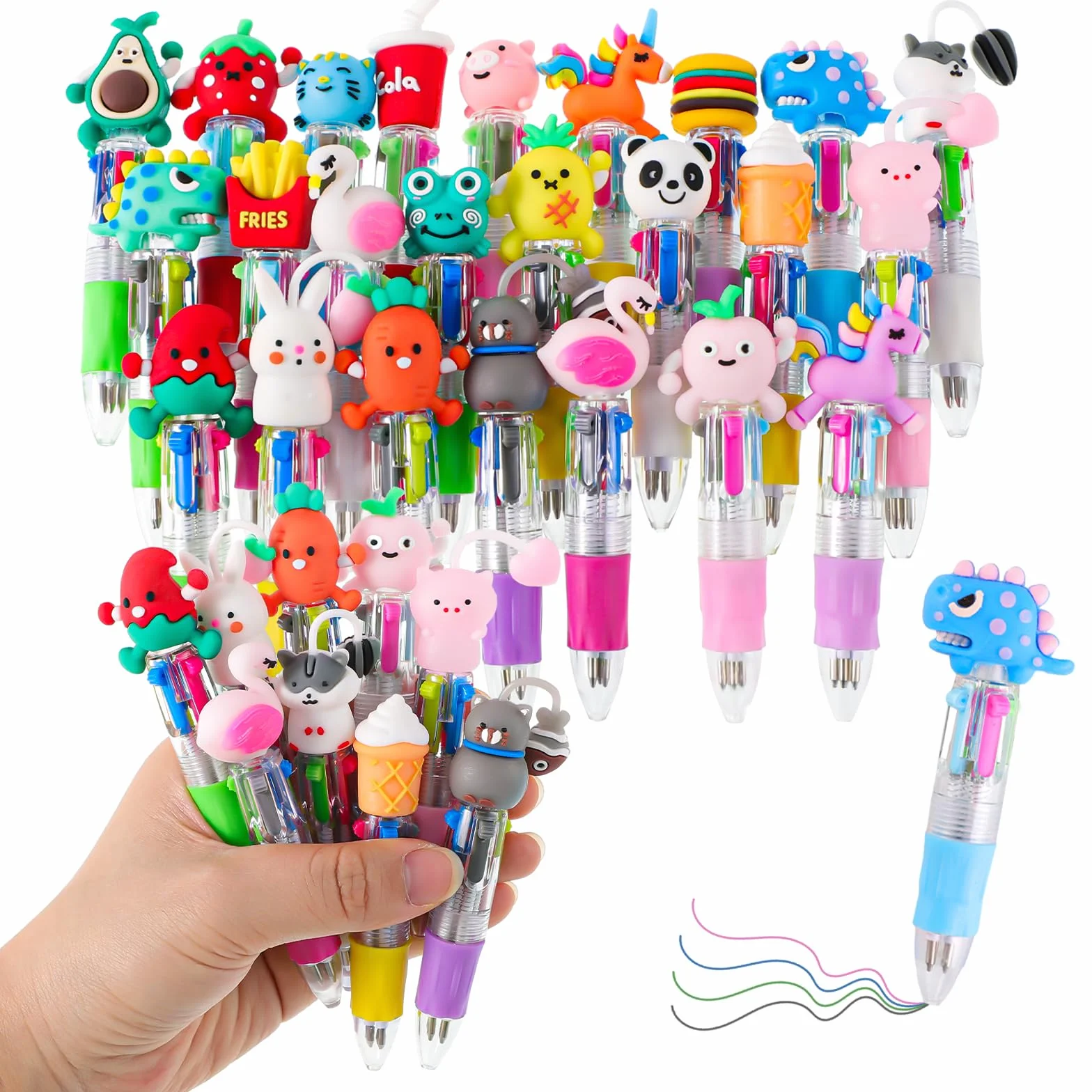 Yoosso 24 penne a sfera retrattili 4 in 1 0,7 mm regalo laurea