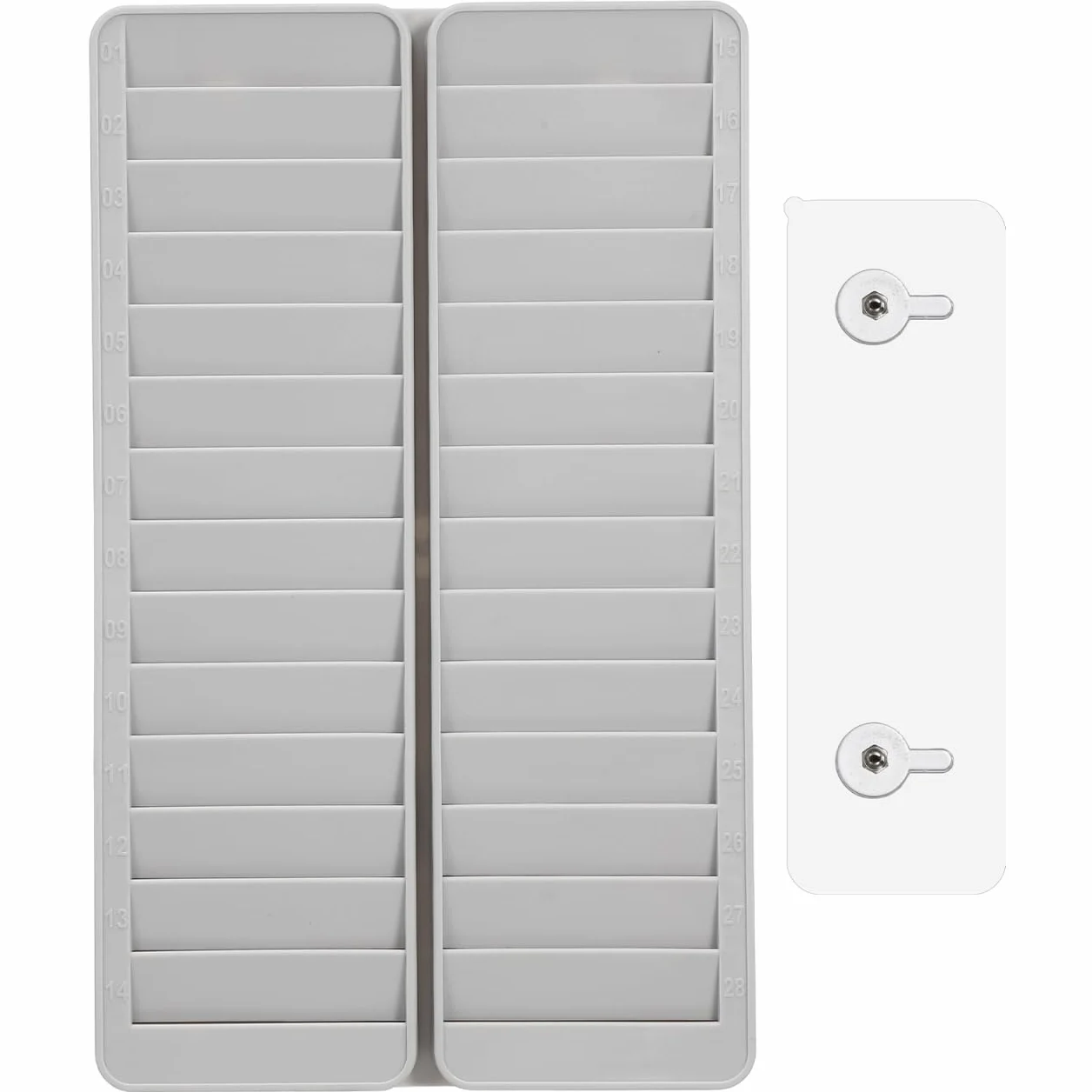 Operitacx Porta Tessere da Parete 28 Slot in PP Supporto per Badge Ufficio 14.2x8.7x0.6 Pollici