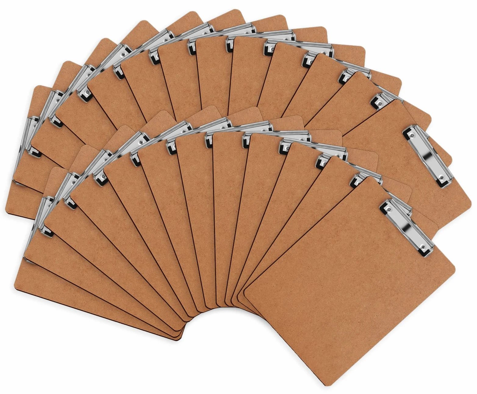 Hermkka, 25 pezzi, Porta Appunti, Pannelli Rigidi per Ufficio, a Basso Profilo, Clip Standard A4, Formato Lettera, Ecologico