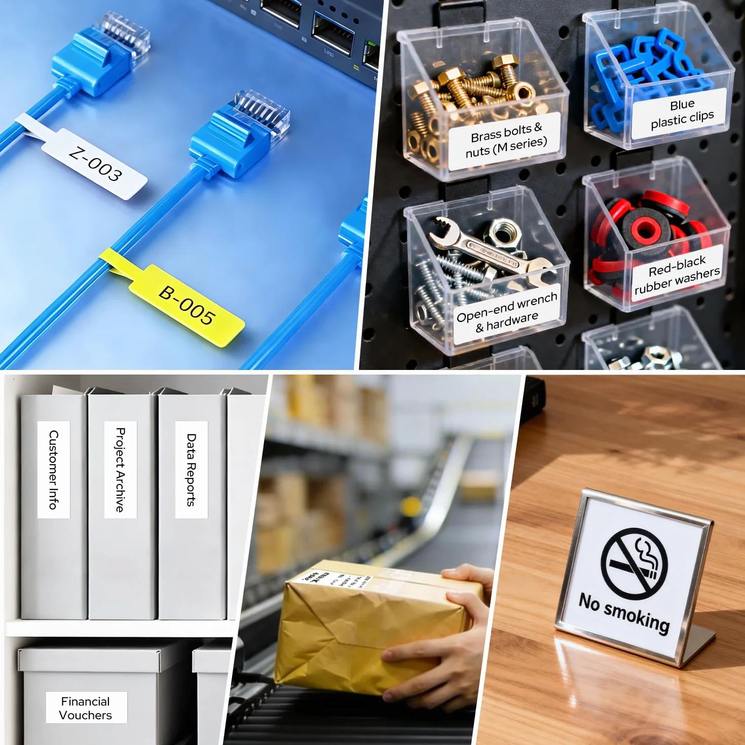 Makeid D50 Stampante per etichette Bluetooth Tecnologia a trasferimento termico, adatta per negozi al dettaglio, uffici, Imprese e fabbriche compatibile con telefoni cellulari e computer