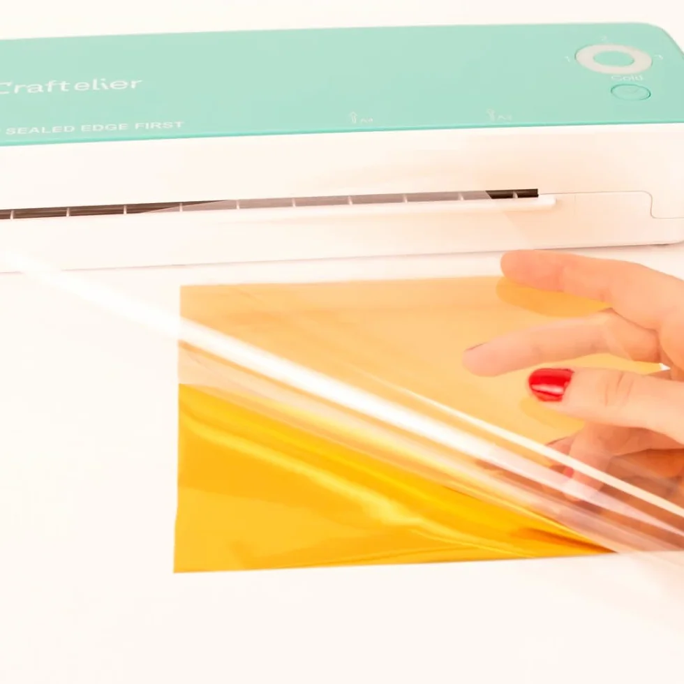 Craftelier Laminatore a caldo e a freddo e applicatore per lamine, buste da 80 a 125 micron, per sigillare documenti fino a 33 cm, facile da usare in ufficio, a casa o a scuola