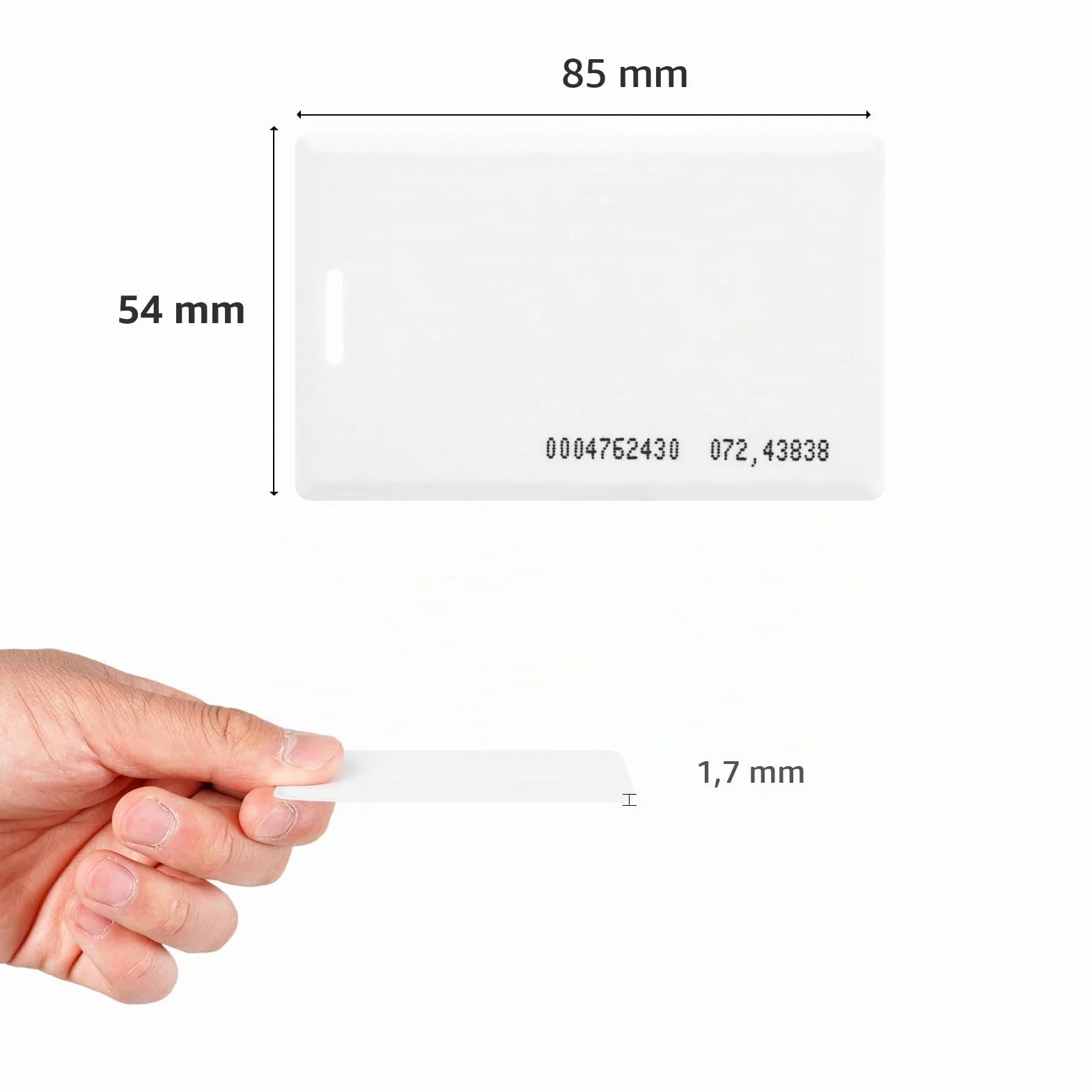 Badge RFID aggiuntivi kit 10 per HapAttend TC1 TC2 MB1 MB2 H1 H2 H3
