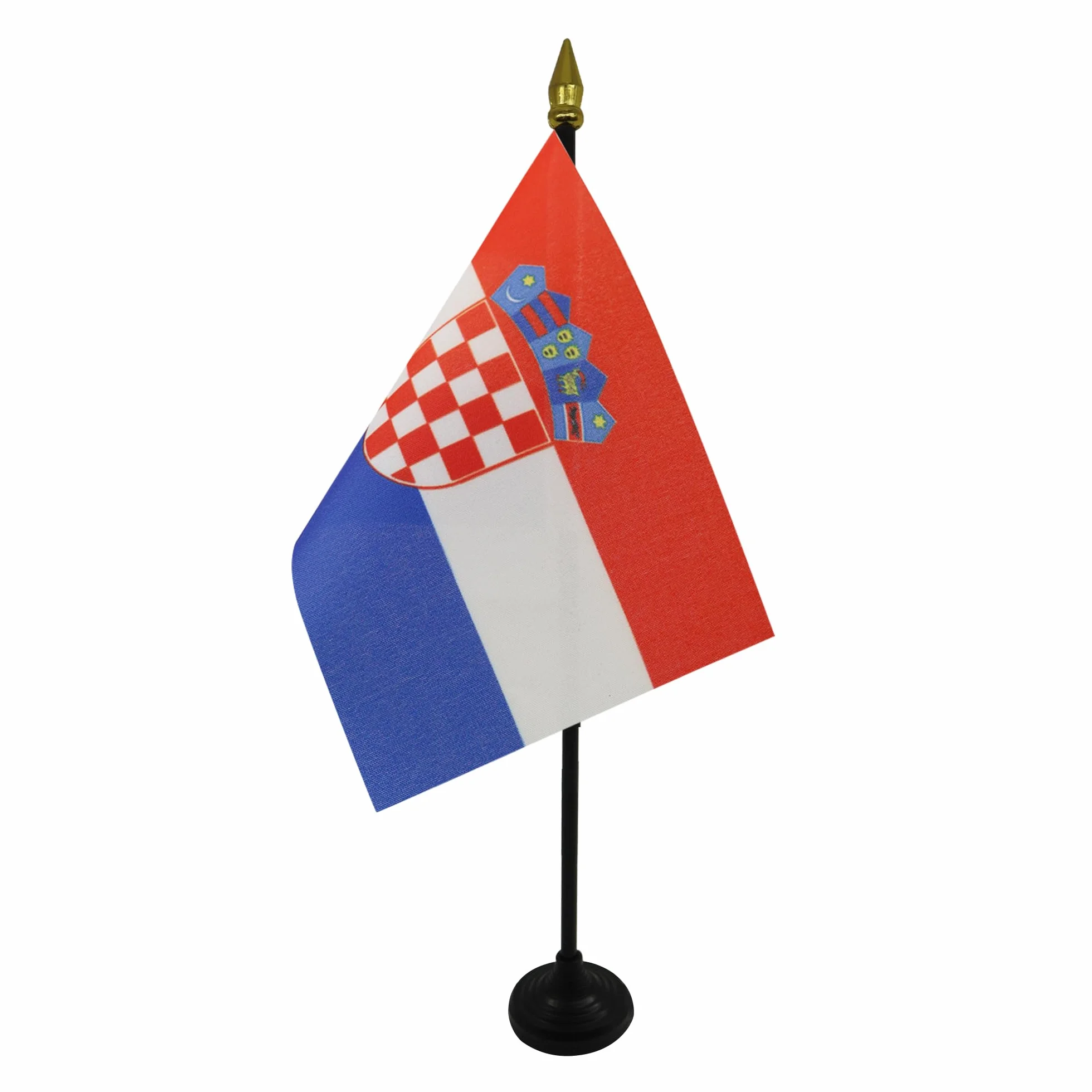 AZ FLAG Bandiera da Tavolo Croazia 15x10cm Punta Dorata
