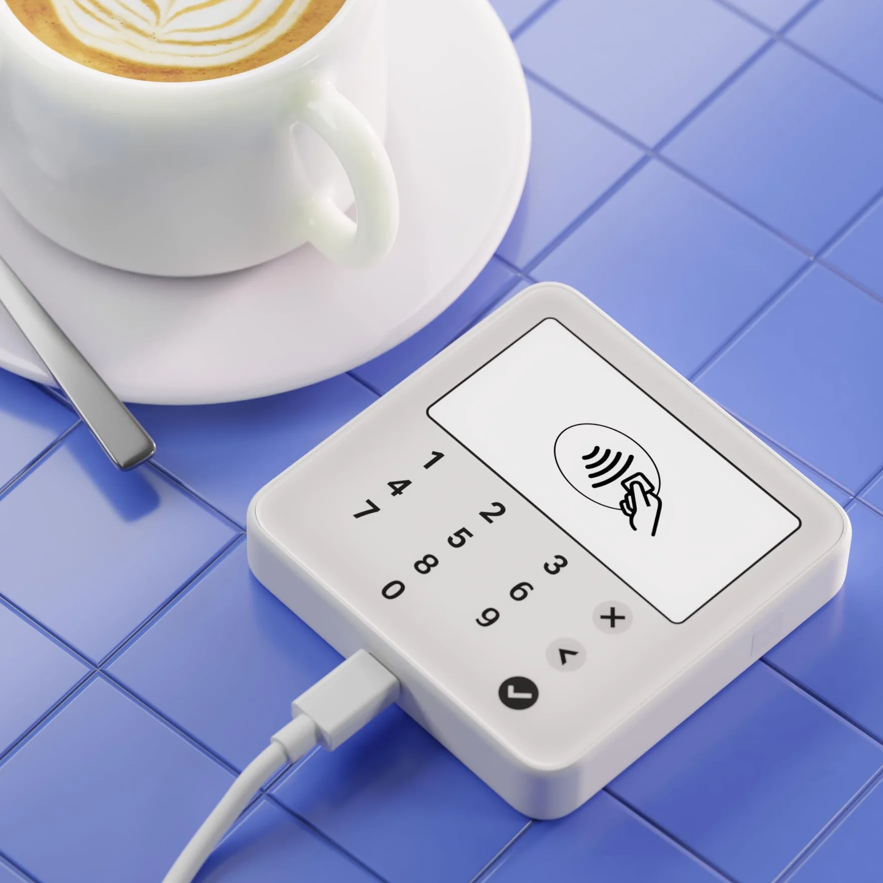 SUMUP Solo Lite Terminale POS Portatile Contactless Bluetooth Bianco
