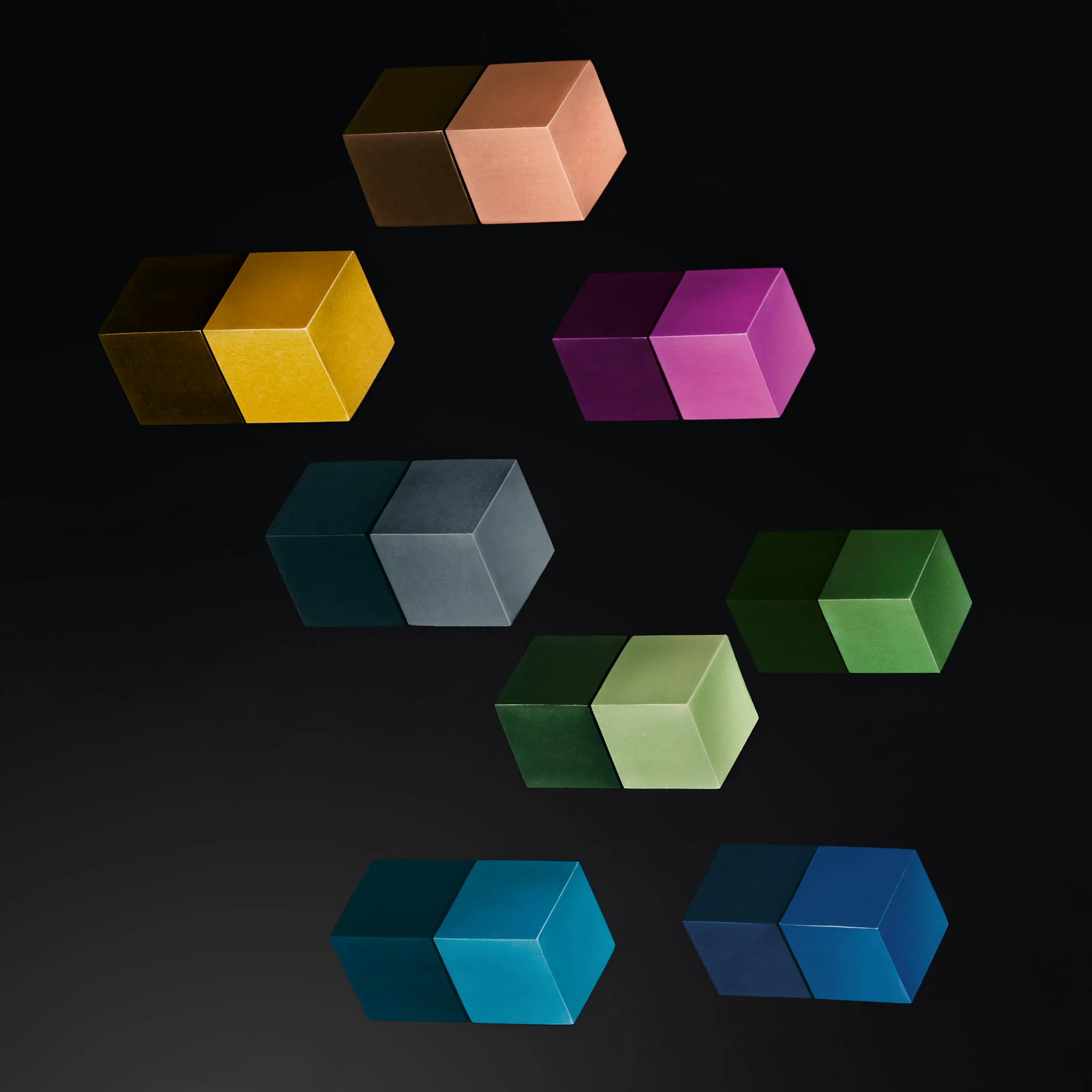 SIGEL Magneti SuperDym 1,10 x 1,10 cm | BA725, confezione da 3, cubici, neodimio N42, blu/rosso/verde