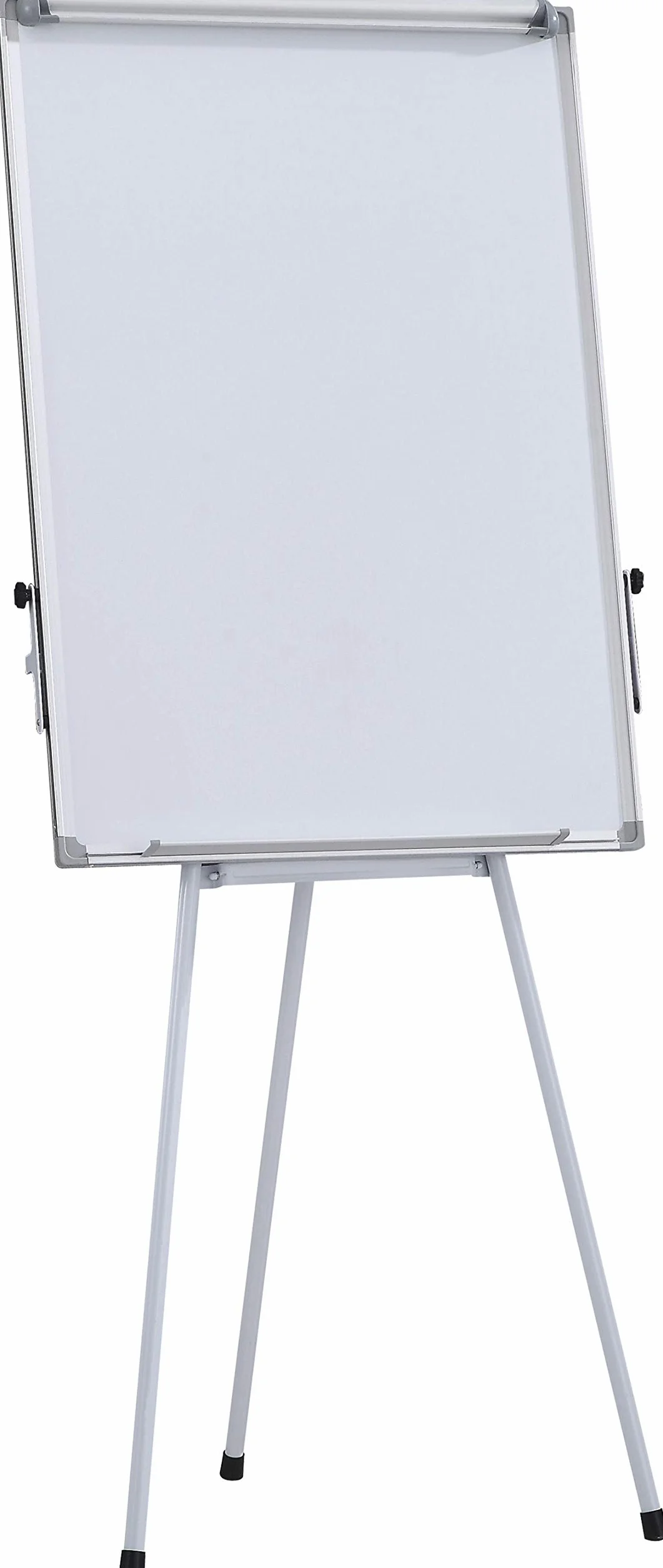 Lavagna a fogli mobili su treppiede, 70 x 100 cm, lavagna a secco lavabile, cornice in alluminio con bracci estensibili, cancellabile, magnetica, tipo su treppiede/materiale: alluminio