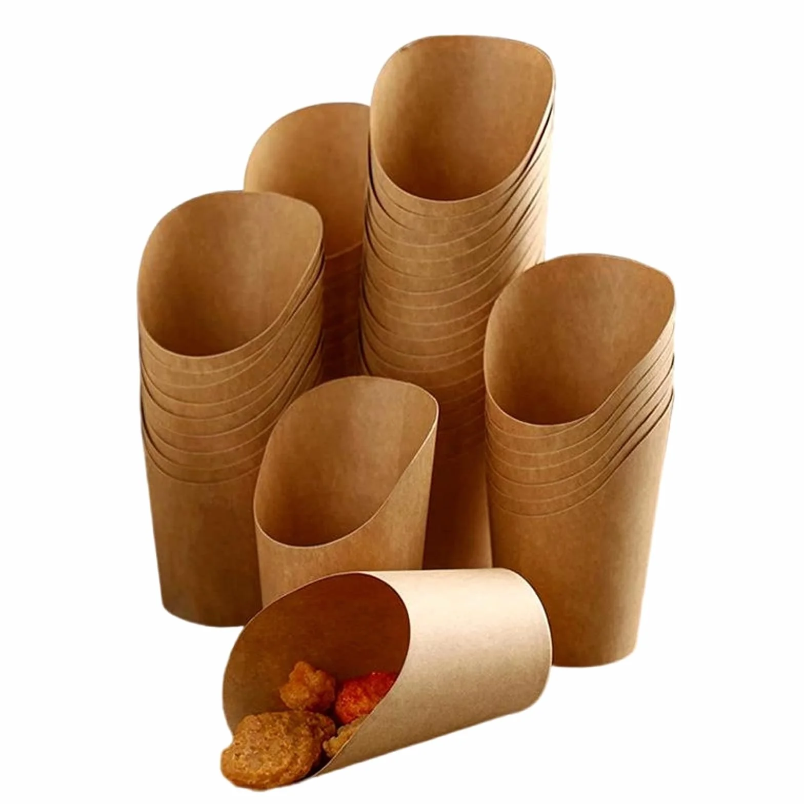 50 sacchetti per cialde con bolle, snack, patatine fritte, pepite di pollo (12oz)