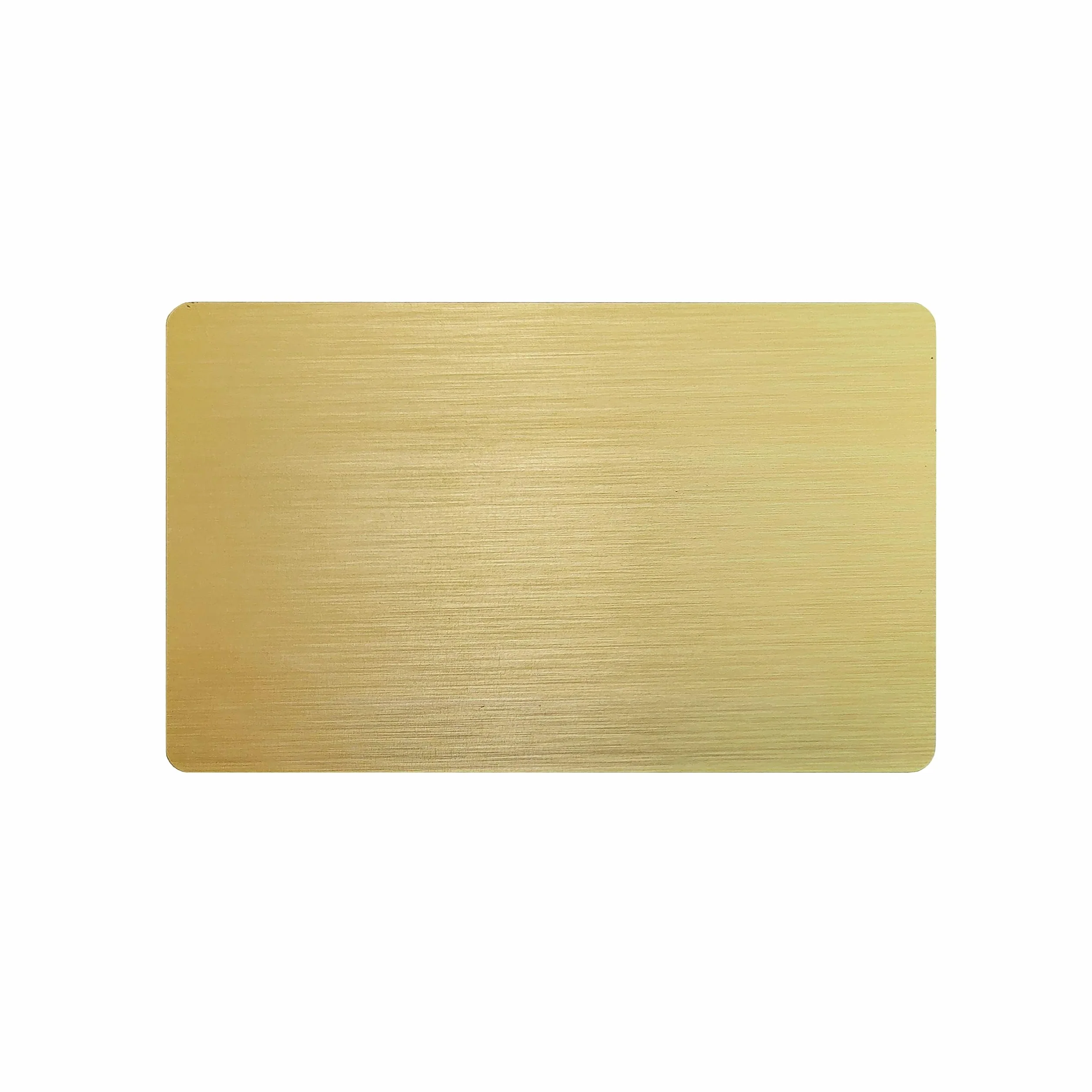 Biglietti da visita NFC ibridi 13,56 MHz chip 215 metallo PVC oro spazzolato confezione da 5