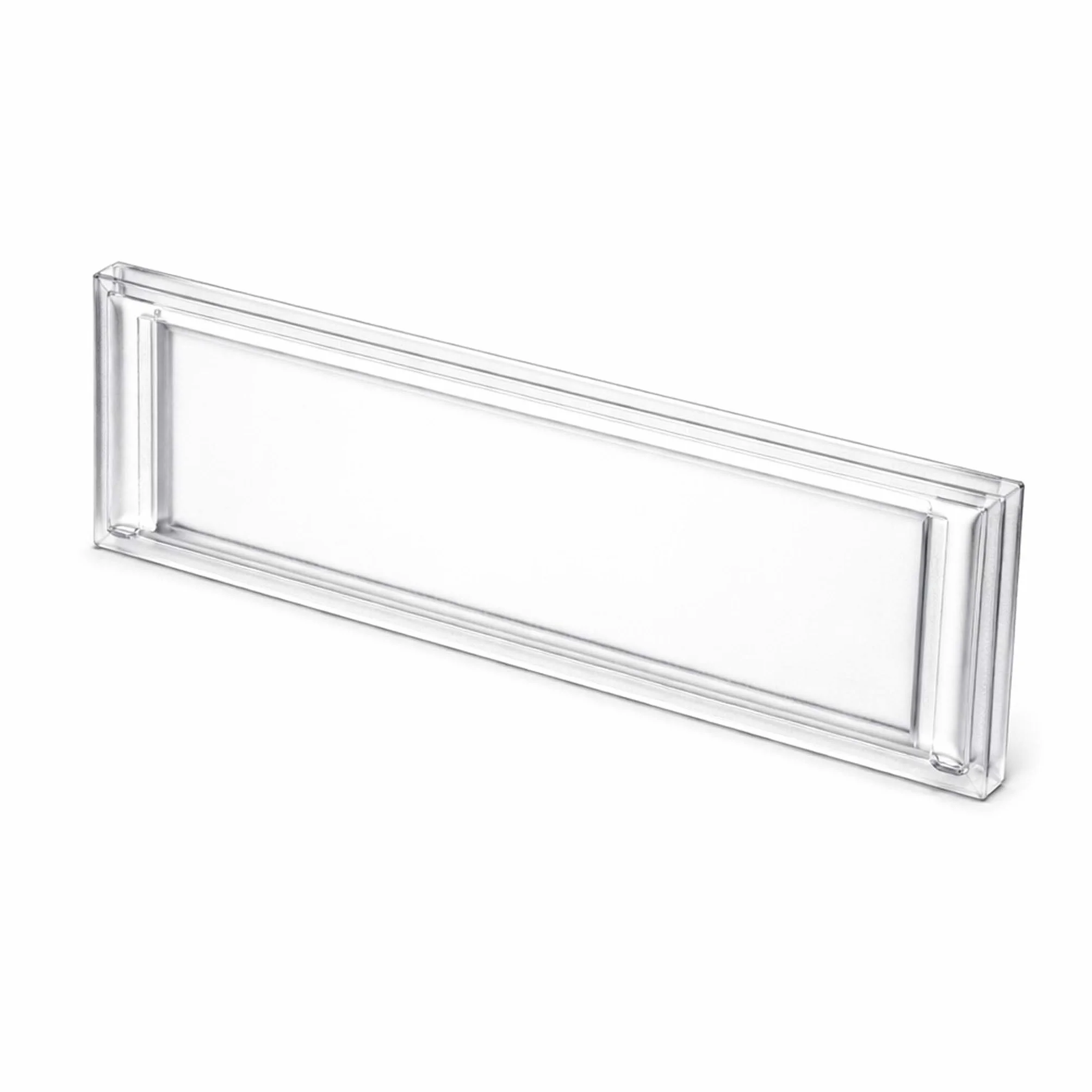 Wiltec Vetrino portanome 89,4 x 24,5 mm per cassetta postale 92,3 x 28,4 mm