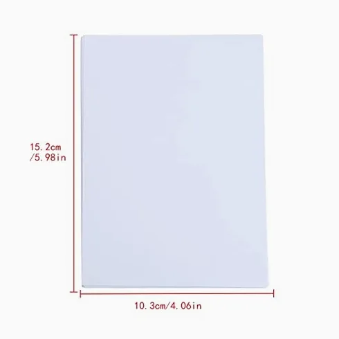 60 fogli di carta fotografica lucida 4R da 10,2 x 15,2 cm, 200 g/m², per stampanti a getto d'inchiostro, forniture per ufficio