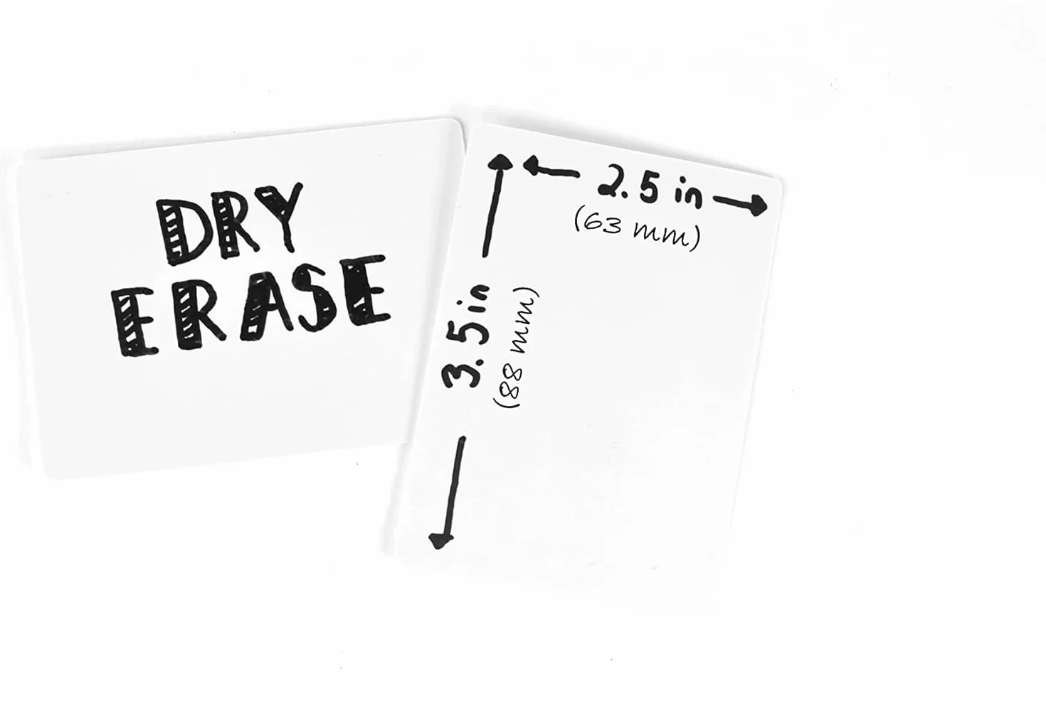 Apostrophe Games Dry Erase Carte da gioco in bianco con Box, 45 pezzi Riutilizzabili, 6,4 x 8,9 cm