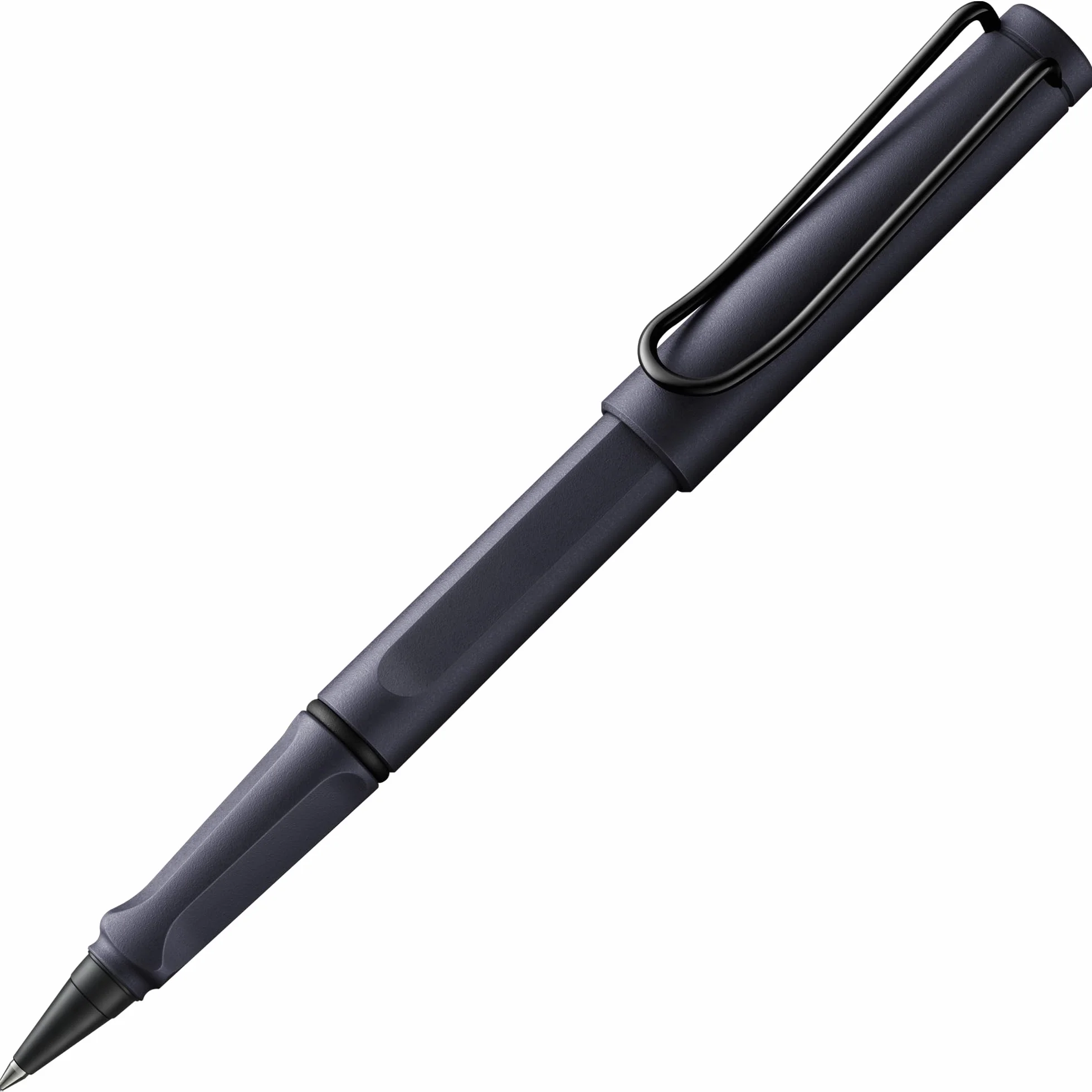 Lamy Safari Rollerball Penna Roller Ink Steel Black Tratto M Cartuccia Blu T10 ASA Robusta