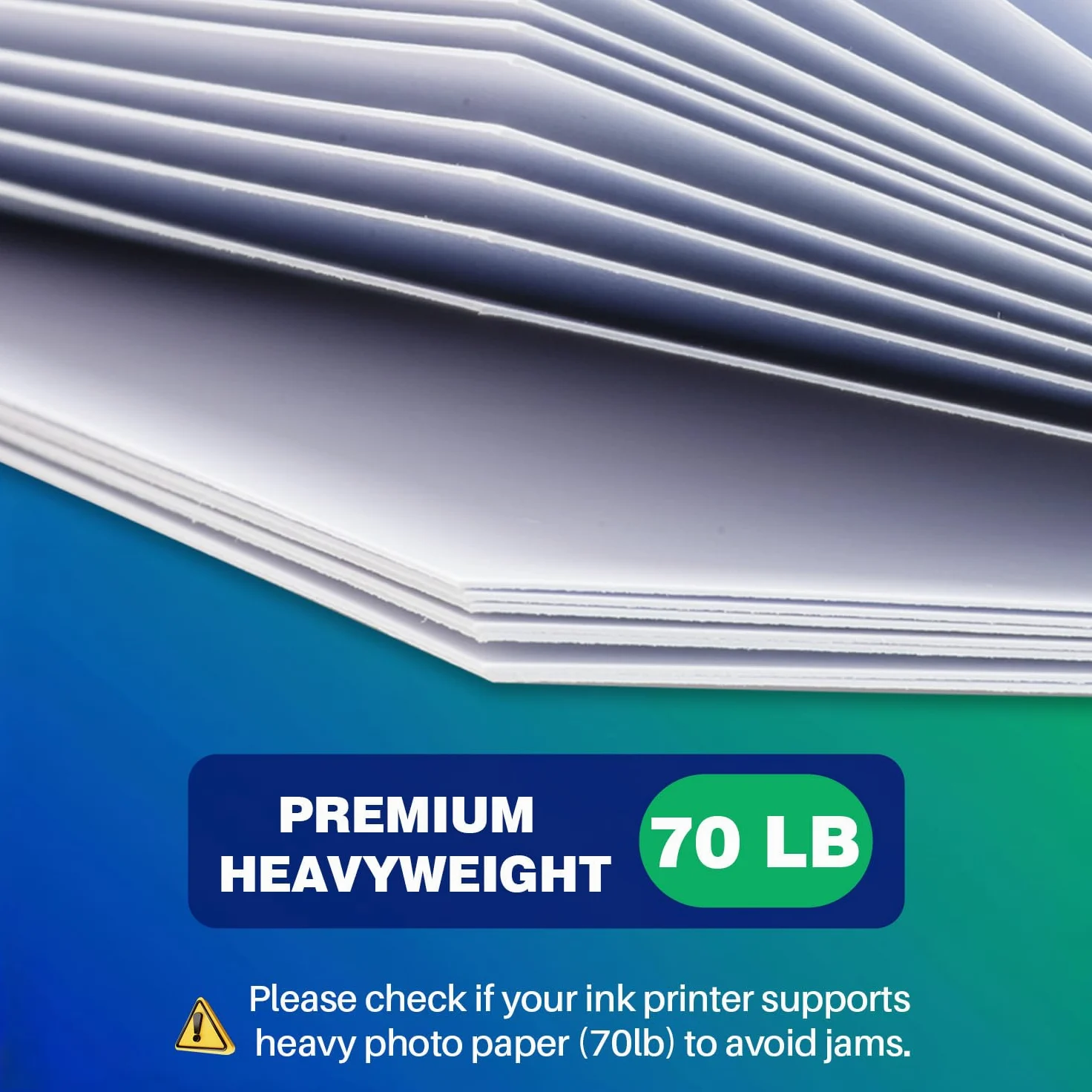 A4 Carta Fotografica a getto d'inchiostro, lucida 200 fogli 260GSM carta fotografica per stampante Premium pesante istantaneo asciutto professionale cartolina immagine utilizzare inchiostro di tintura