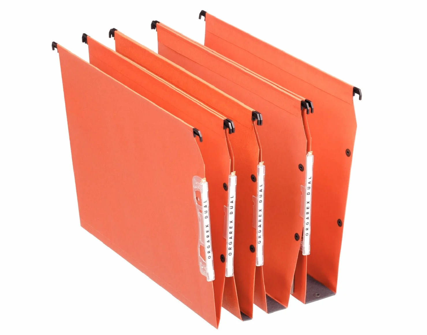 Esselte Orgarex 220gsm V-base 15mm capacità W330mm Rif. 21627, colore: Arancio