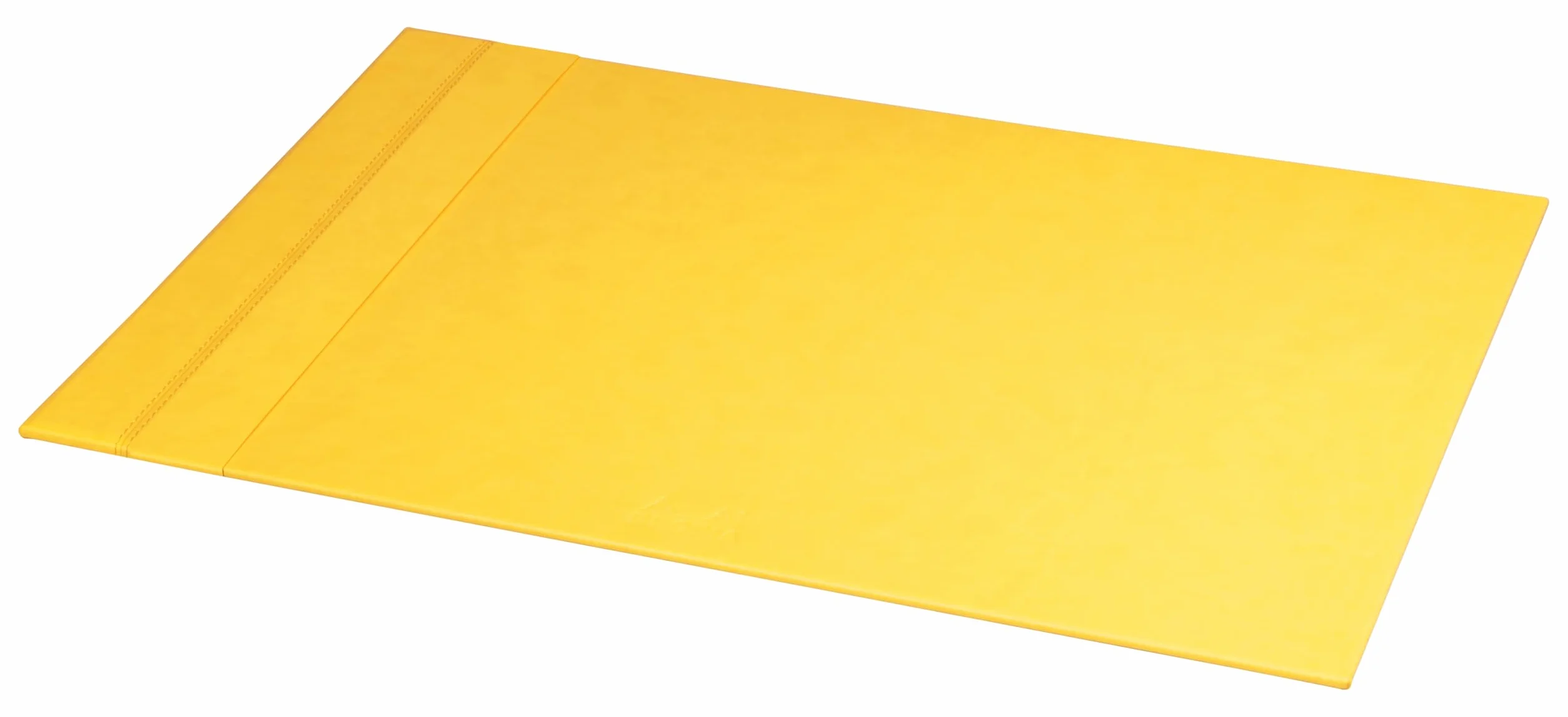 Rhodia Sottomano rigido giallo Narciso 60x40cm Cuciture sellaio arancioni Esterno simil cuoio Collezione Home Office Rhodiarama