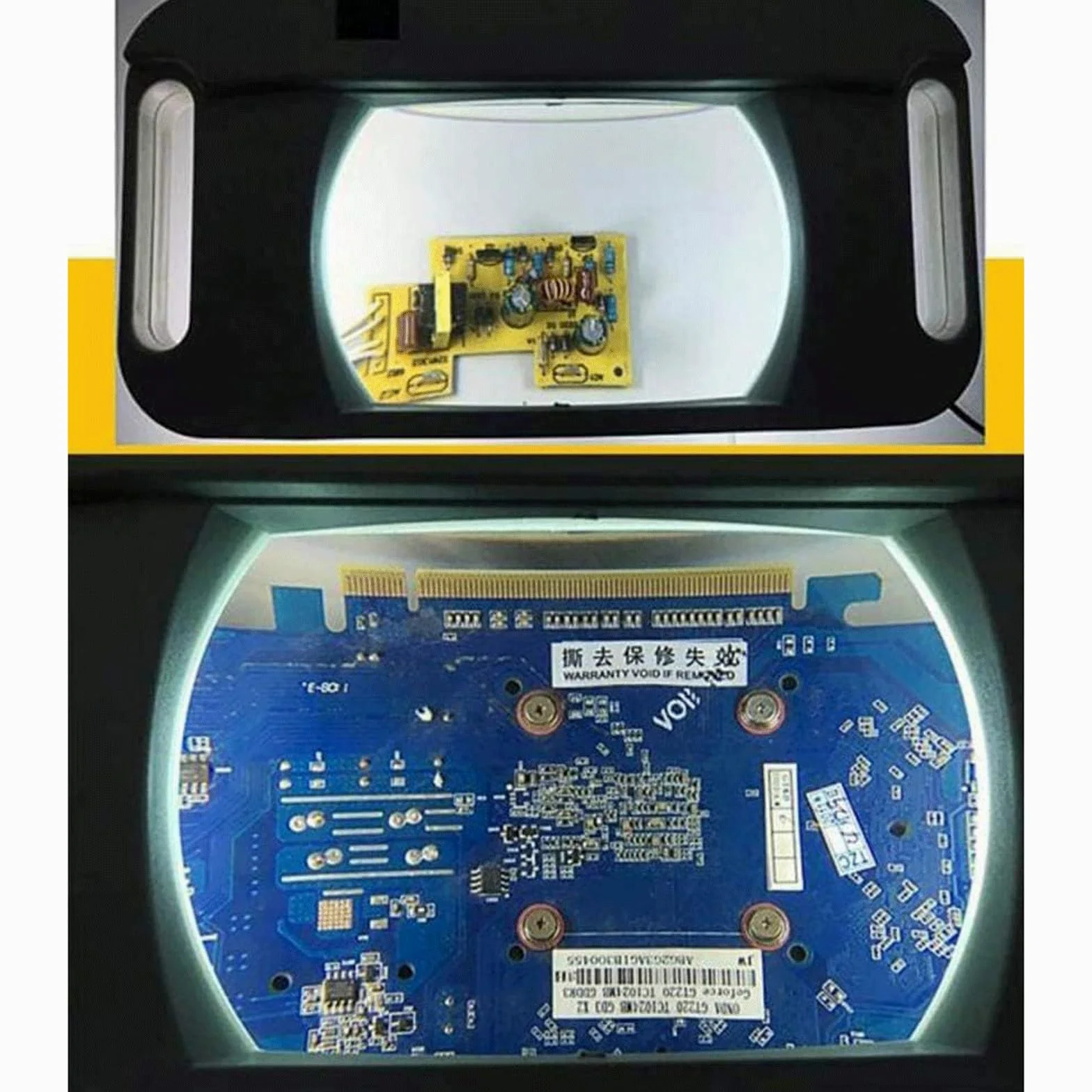 KRILLIQ Lente d'Ingrandimento Pieghevole da Tavolo con Luce a LED Design in Piedi Lente per Cucire con Ricamo per Perline e creazione di Gioielli