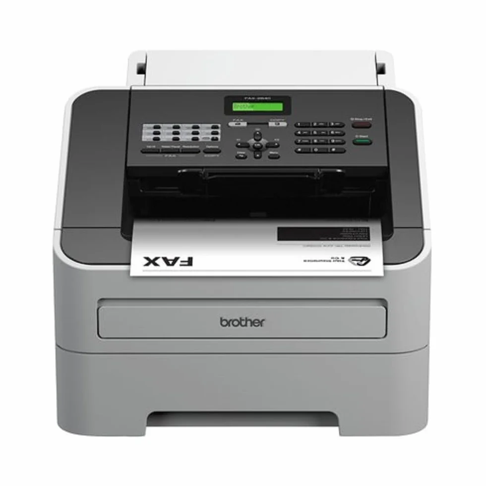 Brother FAX 2840 Fax Laser Monocromatico con Toner da 1.000 Pagine Incluso, ADF da 30 Pagine, 22 Numeri a Selezione Diretta e Funzionalità Copia N in 1