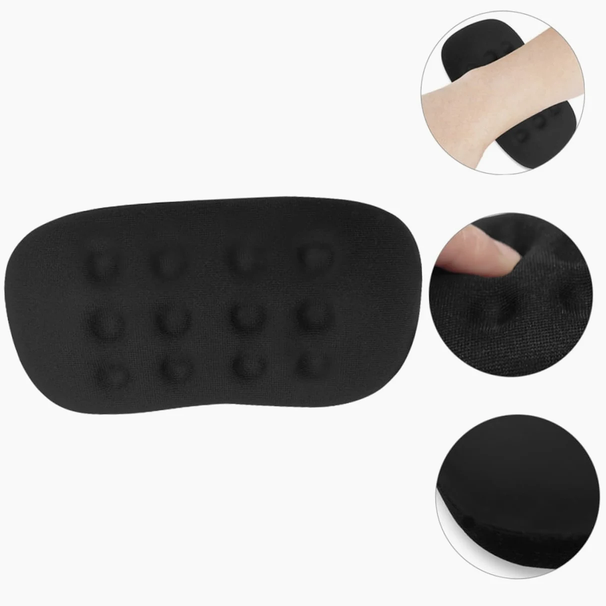 DOITOOL 3 Pezzi Poggiapolsi Silicone Ergonomico per Mouse e Tastiera Supporto Comfort con Memory Foam Base Antiscivolo Mat per Laptop e Ufficio e