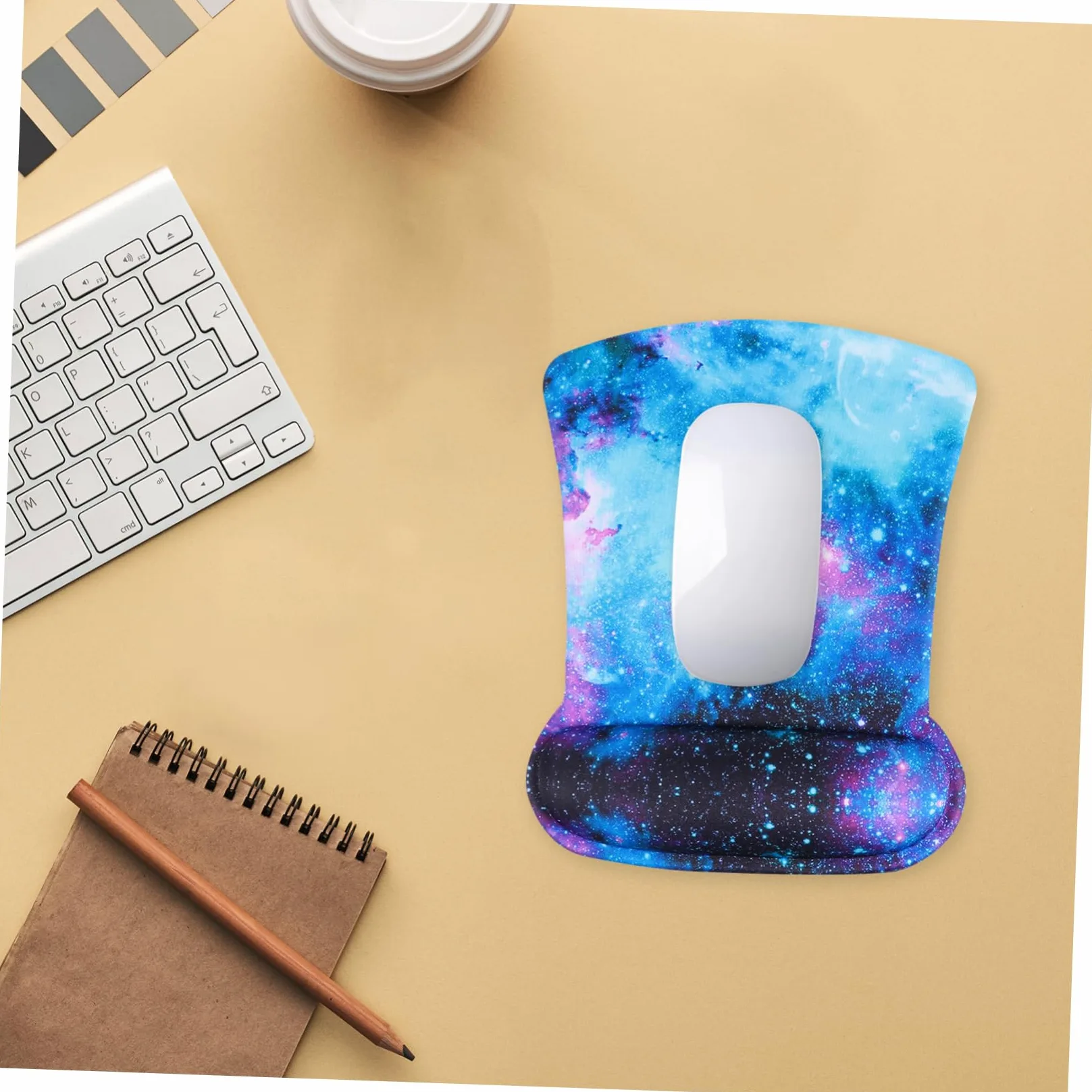 Artibetter Tappetino Mouse Ergonomico Poggiapolsi Per Tastiera in Memory Foam Per Casa e Ufficio Di Supporto Per Mouse e Polso Per Laptop e Utilizzo Computer
