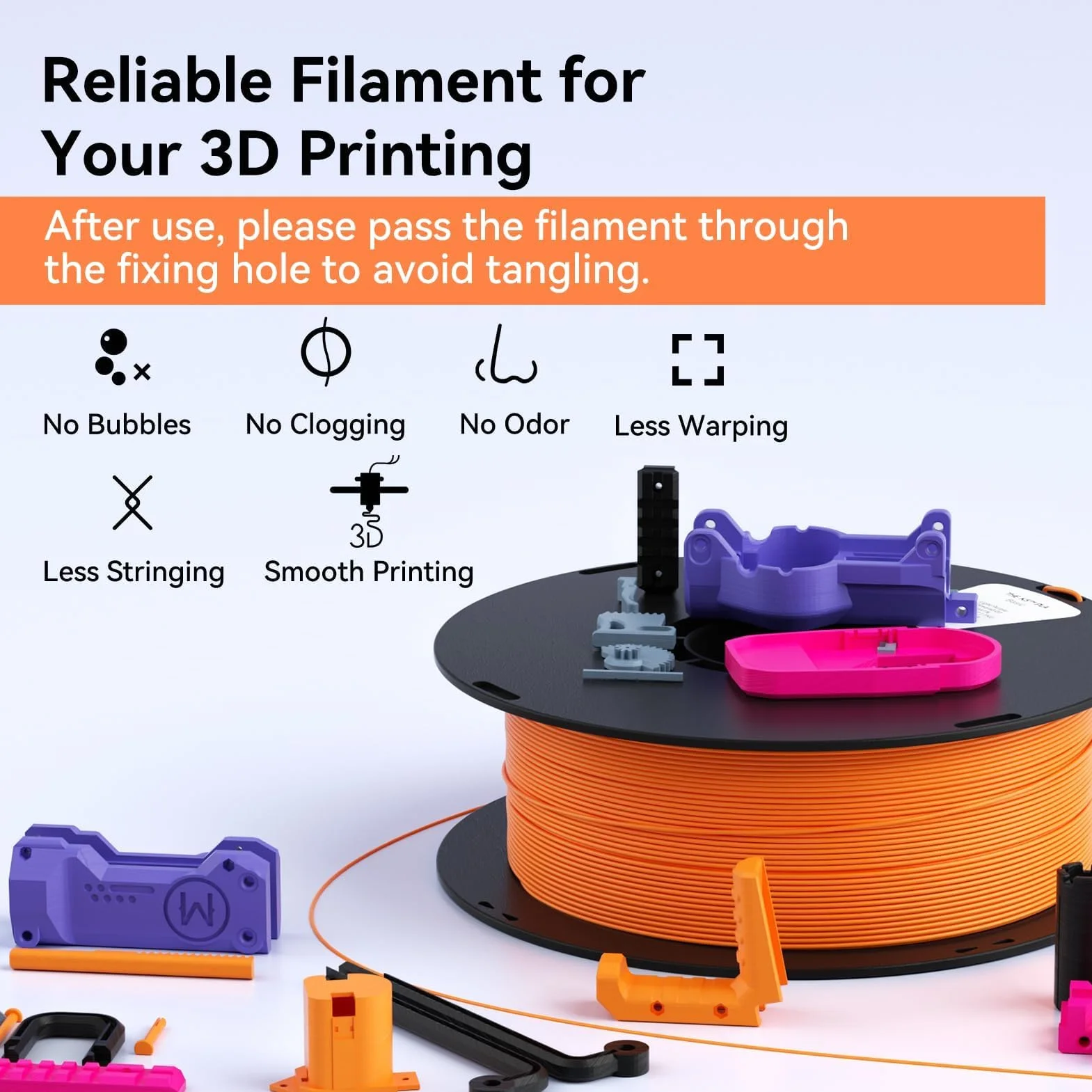 kexcelled PLA Filamento per Stampante 3D 1,75 mm +/- 0,03 mm, Colori Vivaci, Bobina da 1 kg