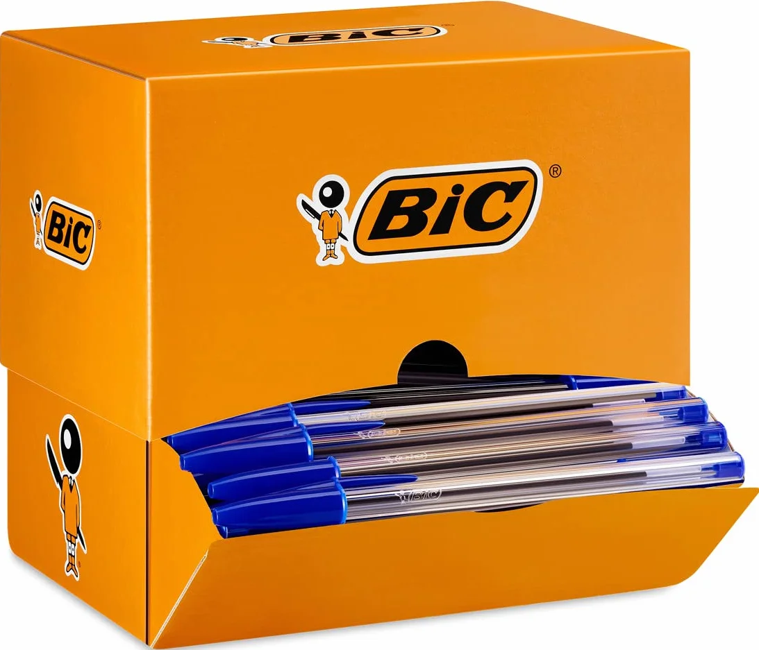 BIC Cristal Original Penne Blu a Sfera Punta Media 1.0mm 150 Unità Cancelleria Ufficio