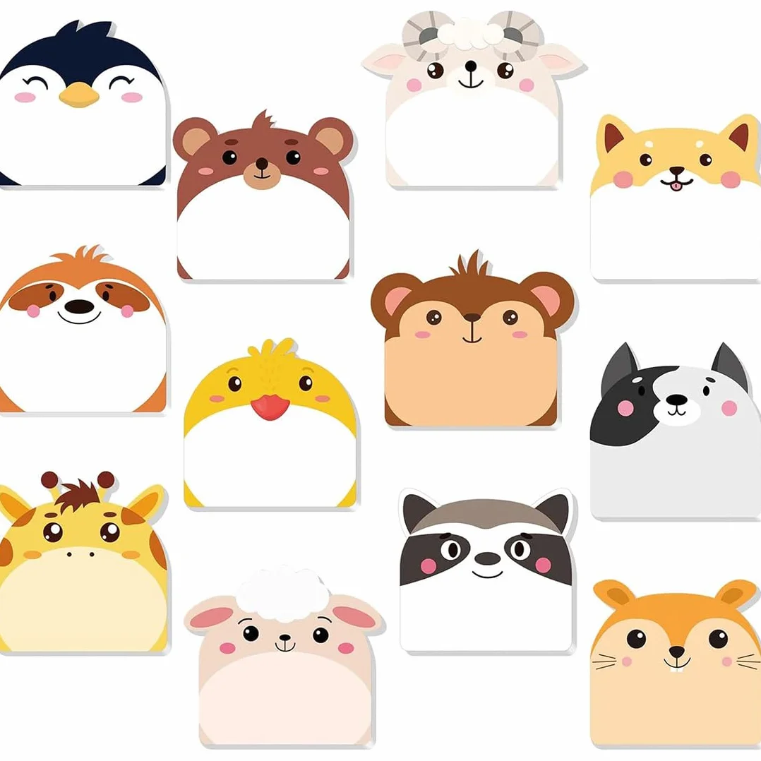 24 Pezzi Blocchetti Memo Adesivi 720 Fogli Gadget Compleanno Bambini Mini Note Adesive