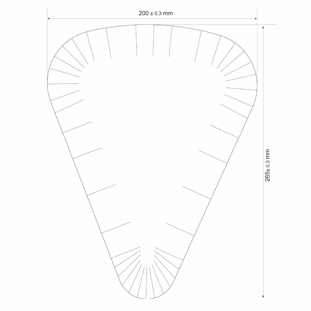 MAQA Piatti pizza triangolari 26.5x20 cm Piatto trancio di pizza in cartoncino bianco Vassoio in carta per alimenti asporto 1/8 pizza