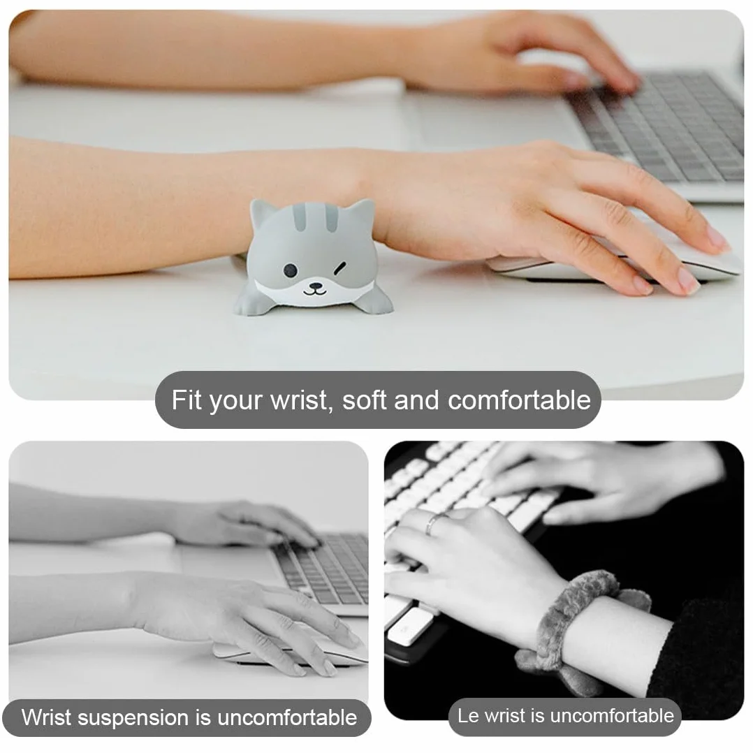 Poggiapolsi per Tastiera e Mouse Ergonomico Imbottito per Casa e Ufficio