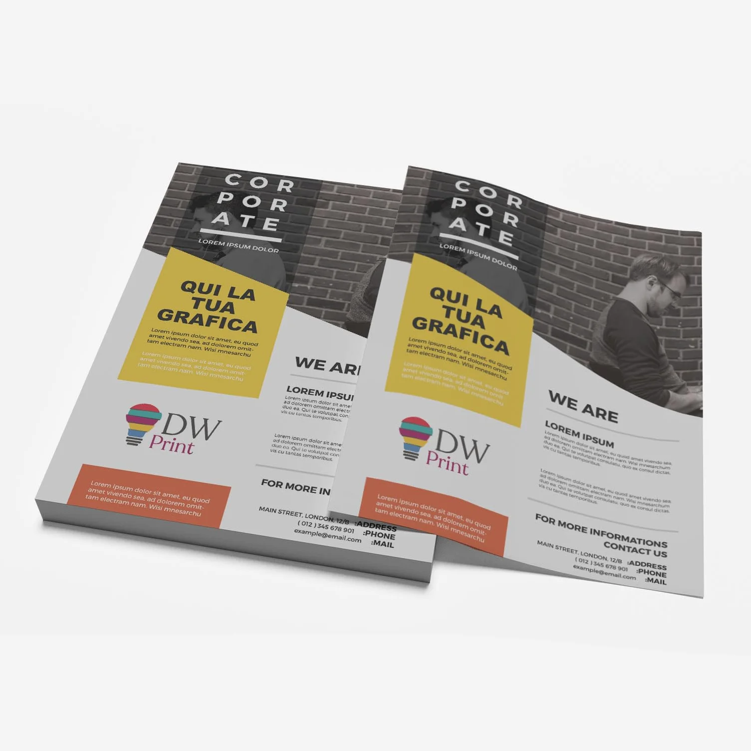 Volantini Personalizzati A4 A5 A6 – Stampa Professionale su Carta Patinata Lucida 135 g (200, A5)