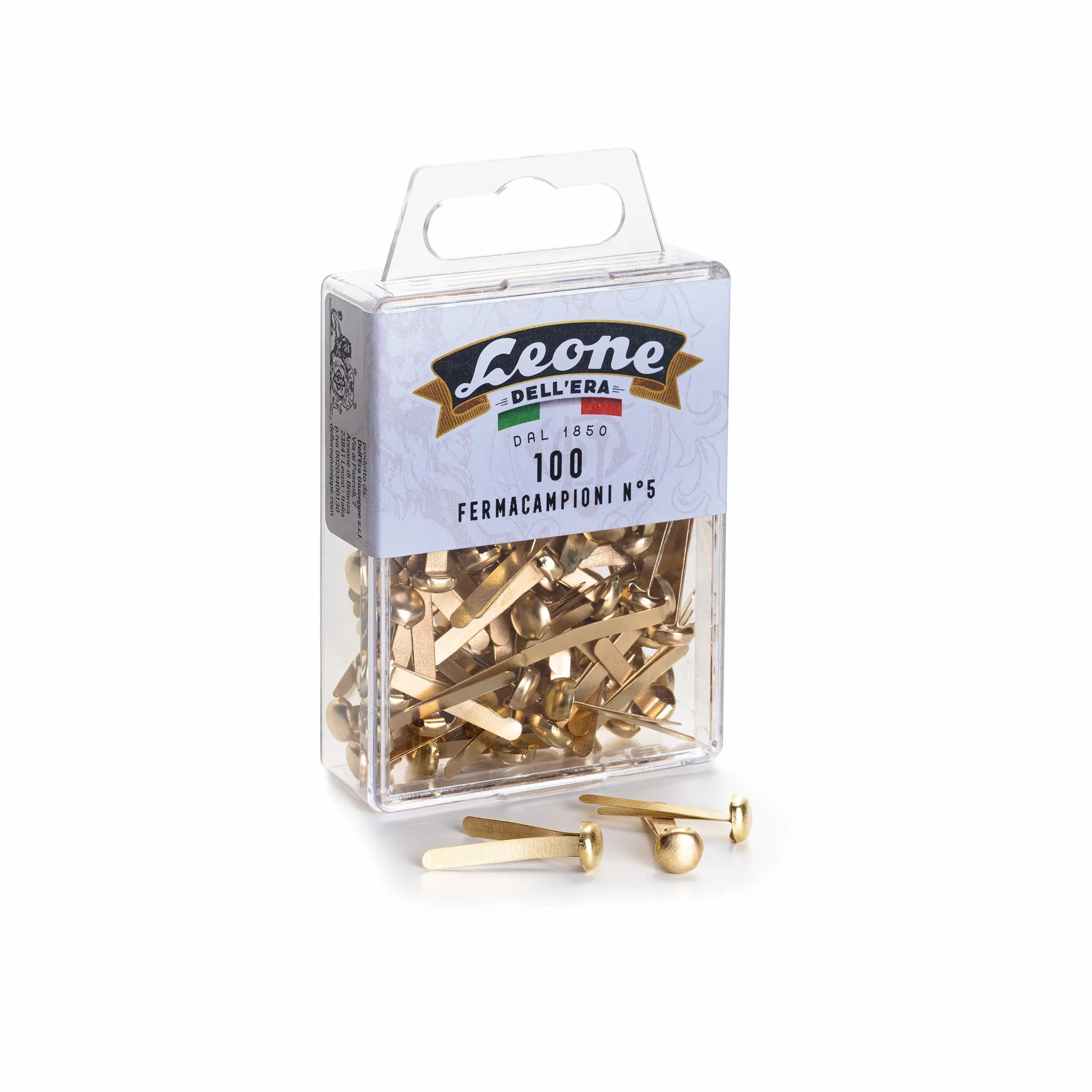 Fermacampioni Leone Dell'Era N°5 25 mm Scatola appendibile