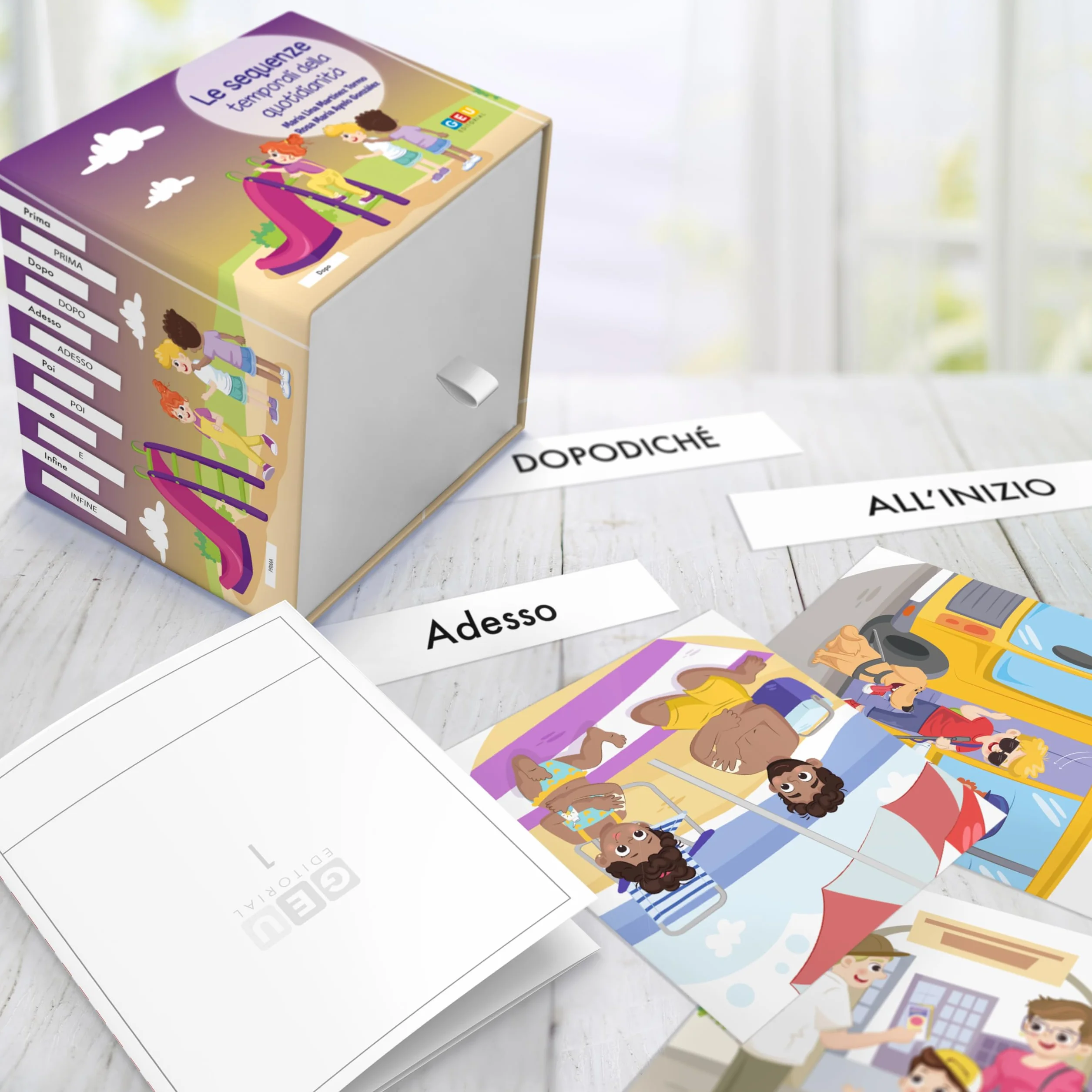 Giochi Autismo Bambini 3 Anni Sequenze Temporali Sviluppo Linguaggio Pensiero Logico - Editoriale GEU