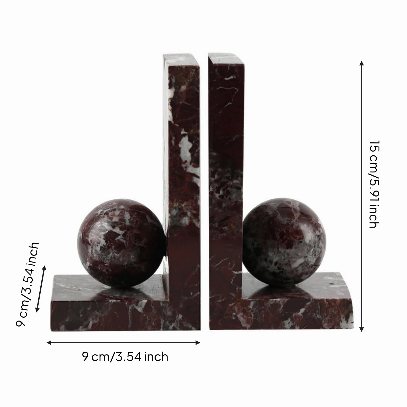 Fermalibri con Sfera Antiscivolo Reggilibri con Supporto a L Robusto Fermalibri a L per Collezionisti, Libreria, Ufficio