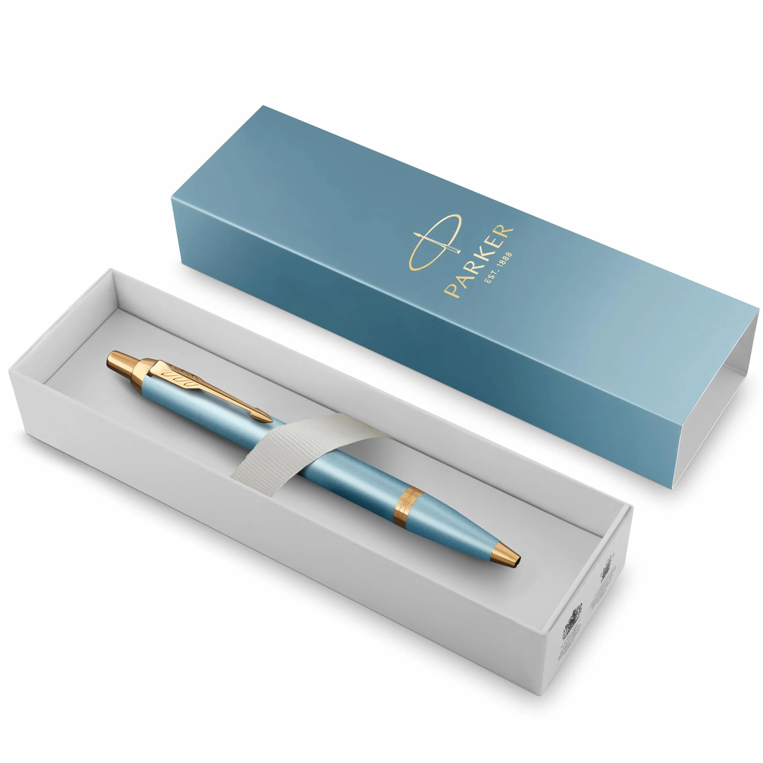Parker IM Penna a Sfera Scrittura Rituals, Turchese-Verde Sfumatura, Punta Media, Inchiostro Blu, Confezione Regalo