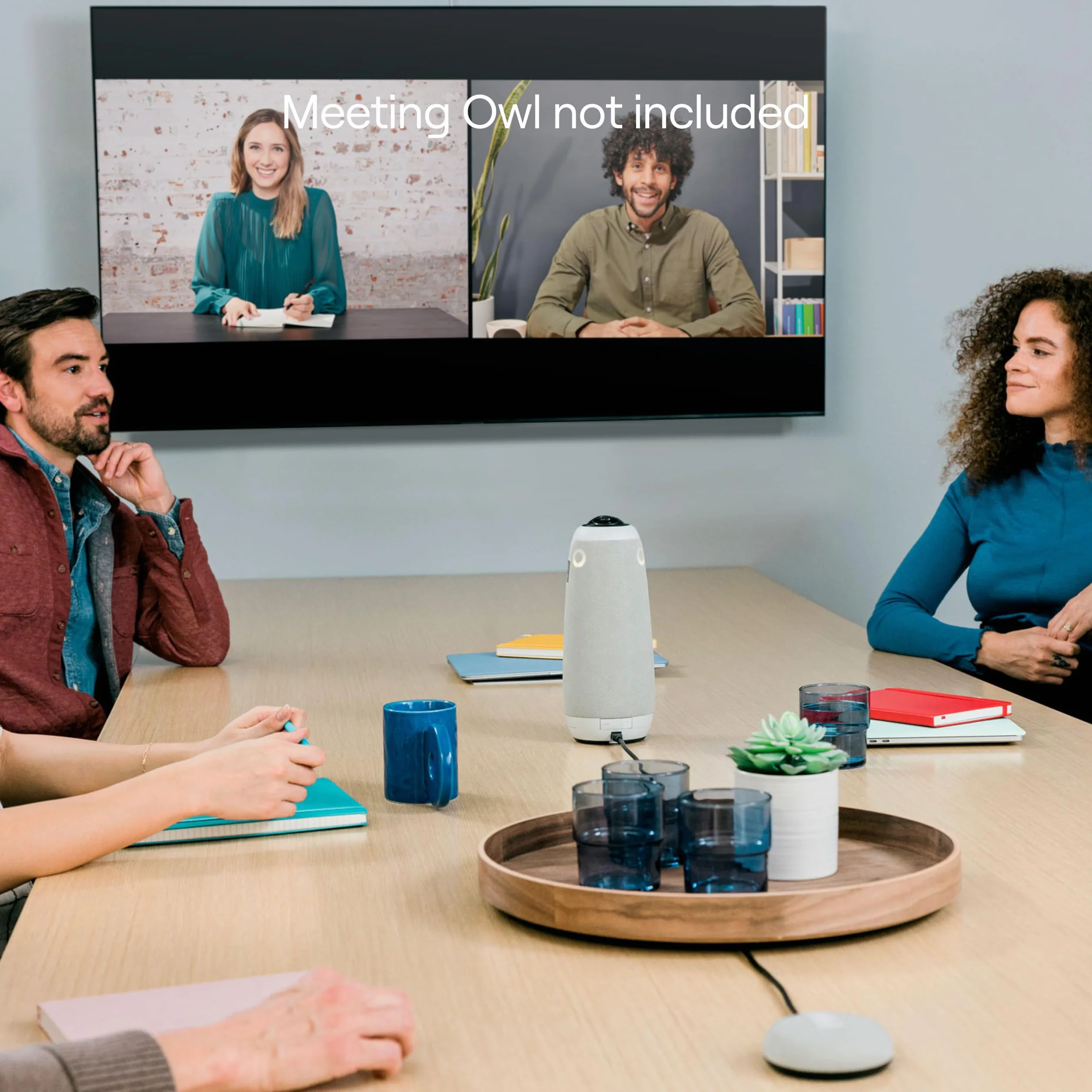 Microfono di espansione Owl Labs per Meeting Owl 4+ e Meeting Owl 3: estende la portata audio in spazi più ampi di 8 piedi (2,5 metri) nella direzione del microfono – grigio