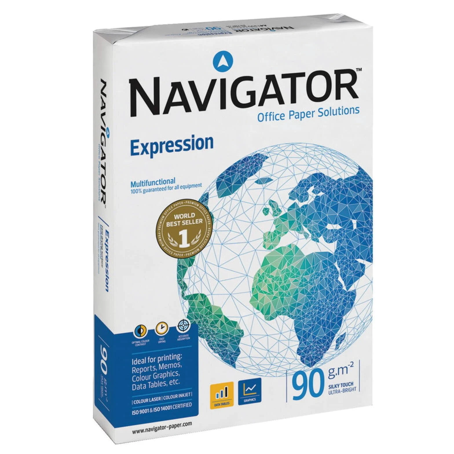 Carta per fotocopie Navigator Expression A4 90 G 5 X 500 fogli.