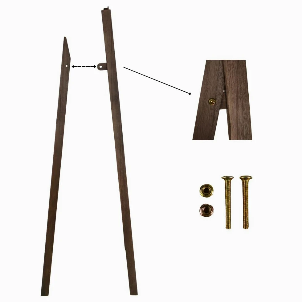 Lavagna Pubblicitaria in Legno con Tre Cassettine per Locali h136 cm