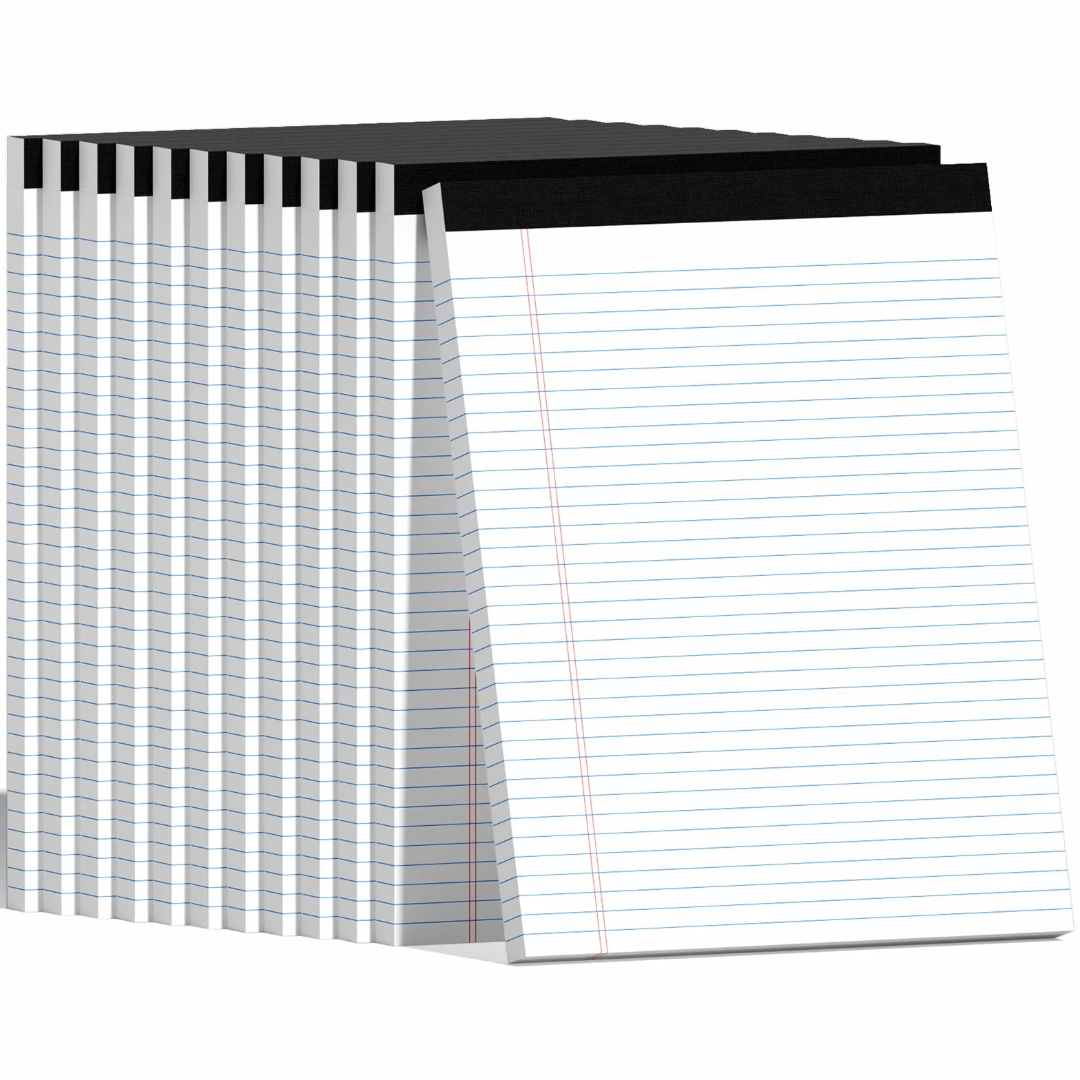 AILZFEI 600 blocchetti per appunti da 21 x 28 cm, blocchi legali a righe universitarie, 50 fogli ciascuno, blocco note bianco per scuola, ufficio e casa, carta di alta qualità, valore di lunga durata